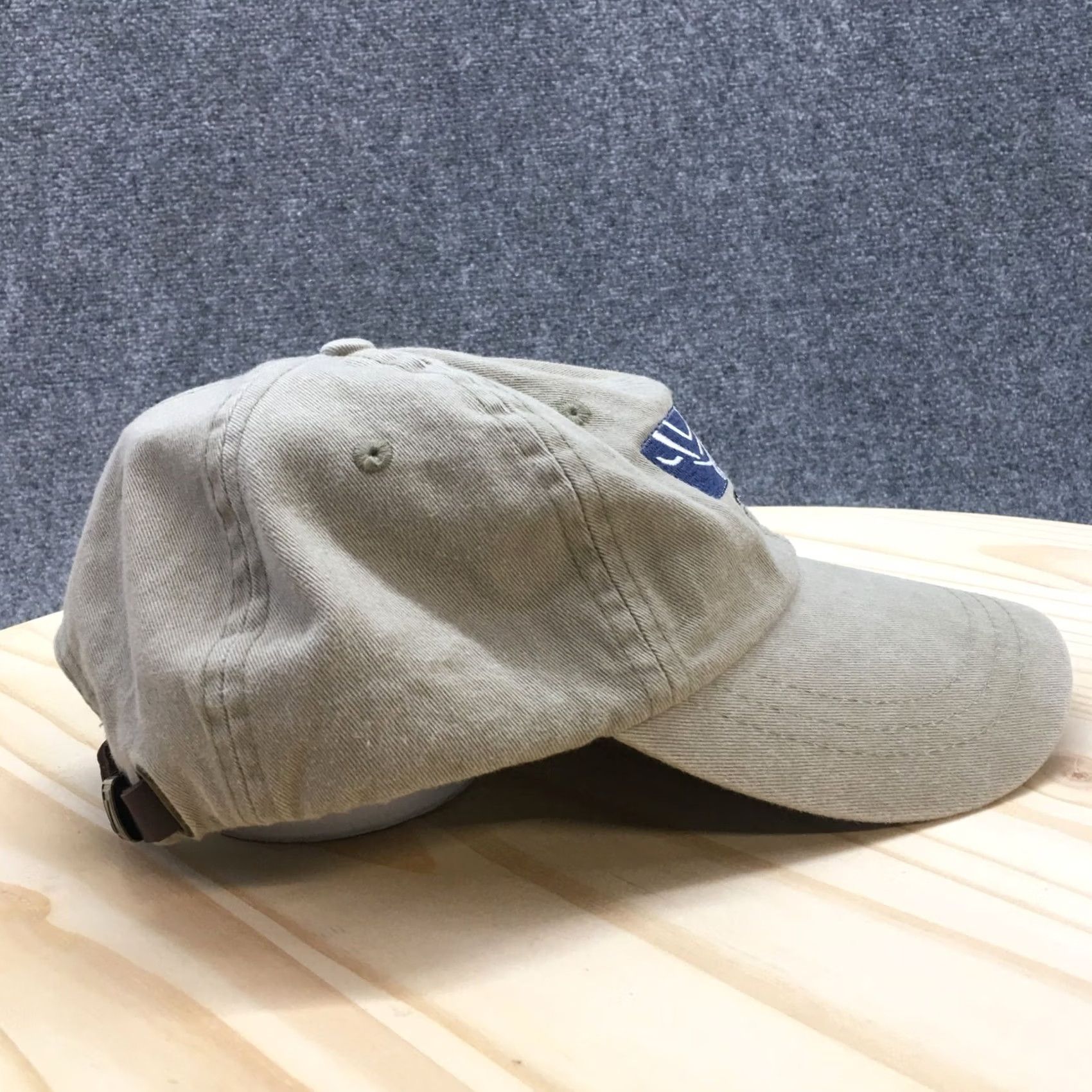 Vintage Zkapz Baseball Cap Hat Mens Beige One Size Curved Brim Casual Stock Part Stock Adjustable Size ONE SIZE - 5 Thumbnail
