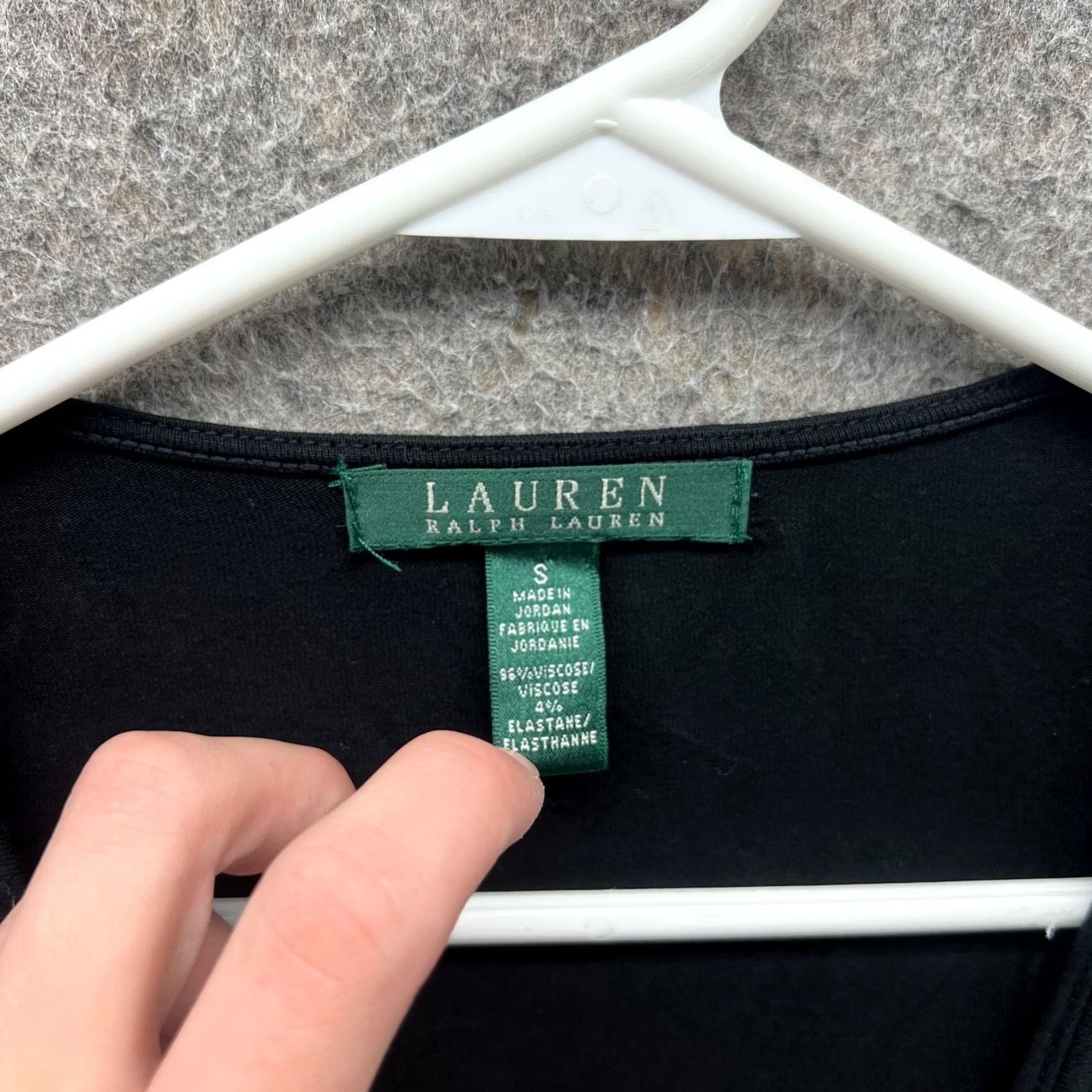 Ralph Lauren VINTAGE? No — Lauren Ralph Lauren Dress Womens Small Black Twist Front Stretch Viscose A Line Size S / US 4 / IT 40 - 7 Thumbnail