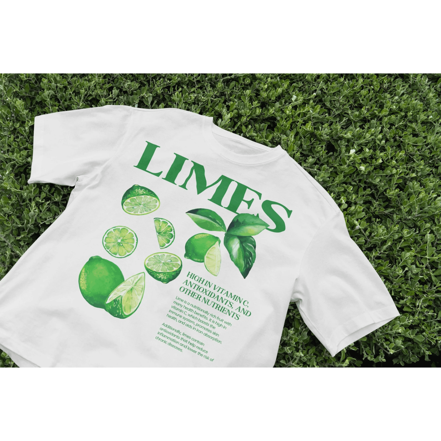 Japanese Brand × Vintage Lime TShirt, Aesthetic Fruit Shirt, Fruit Shirt, Simple Tee Size US L / EU 52-54 / 3 - 1 Thumbnail