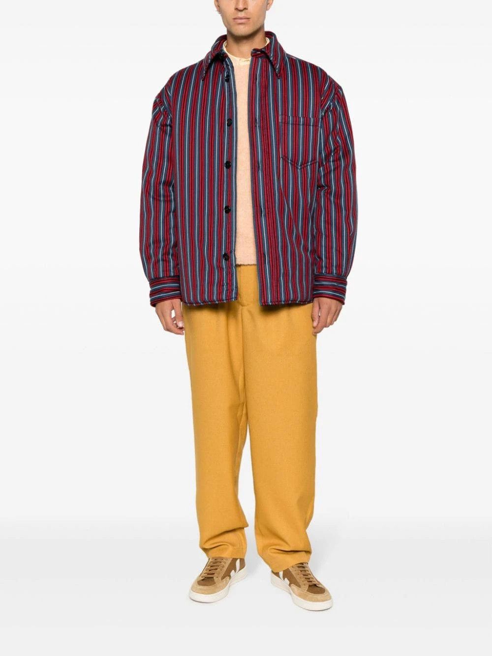 Marni o1w1db10824 Cotton Shirt Jacket in Multicolor Size US L / EU 52-54 / 3 - 2 Thumbnail