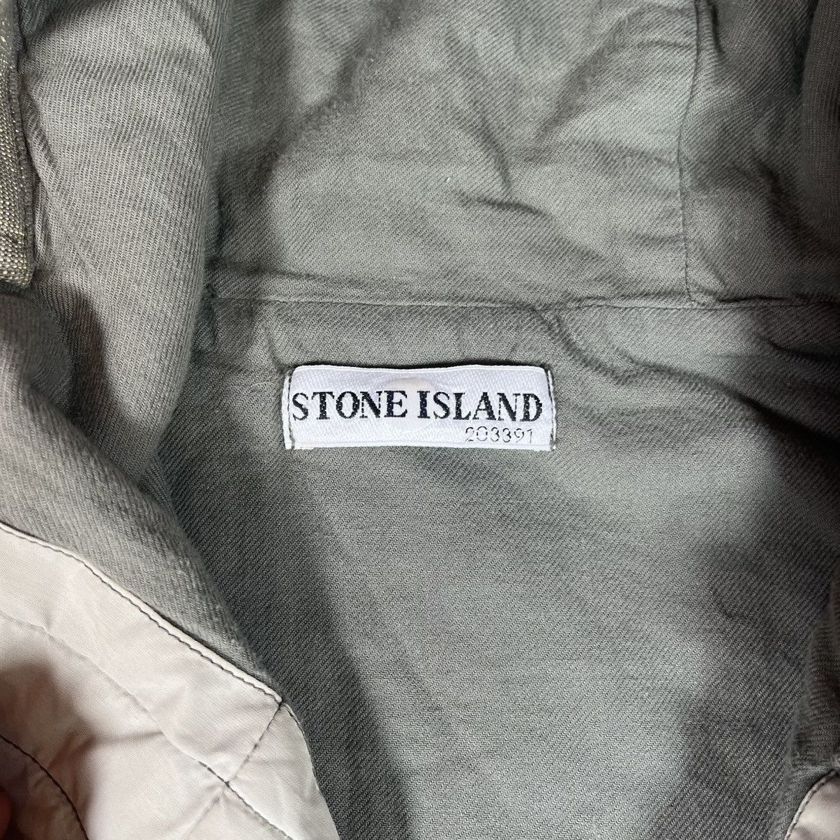 Stone Island Vintage Gorpcore Stone Island Hooded Jacket Nylon Light Grey Size US XL / EU 56 / 4 - 15 Thumbnail