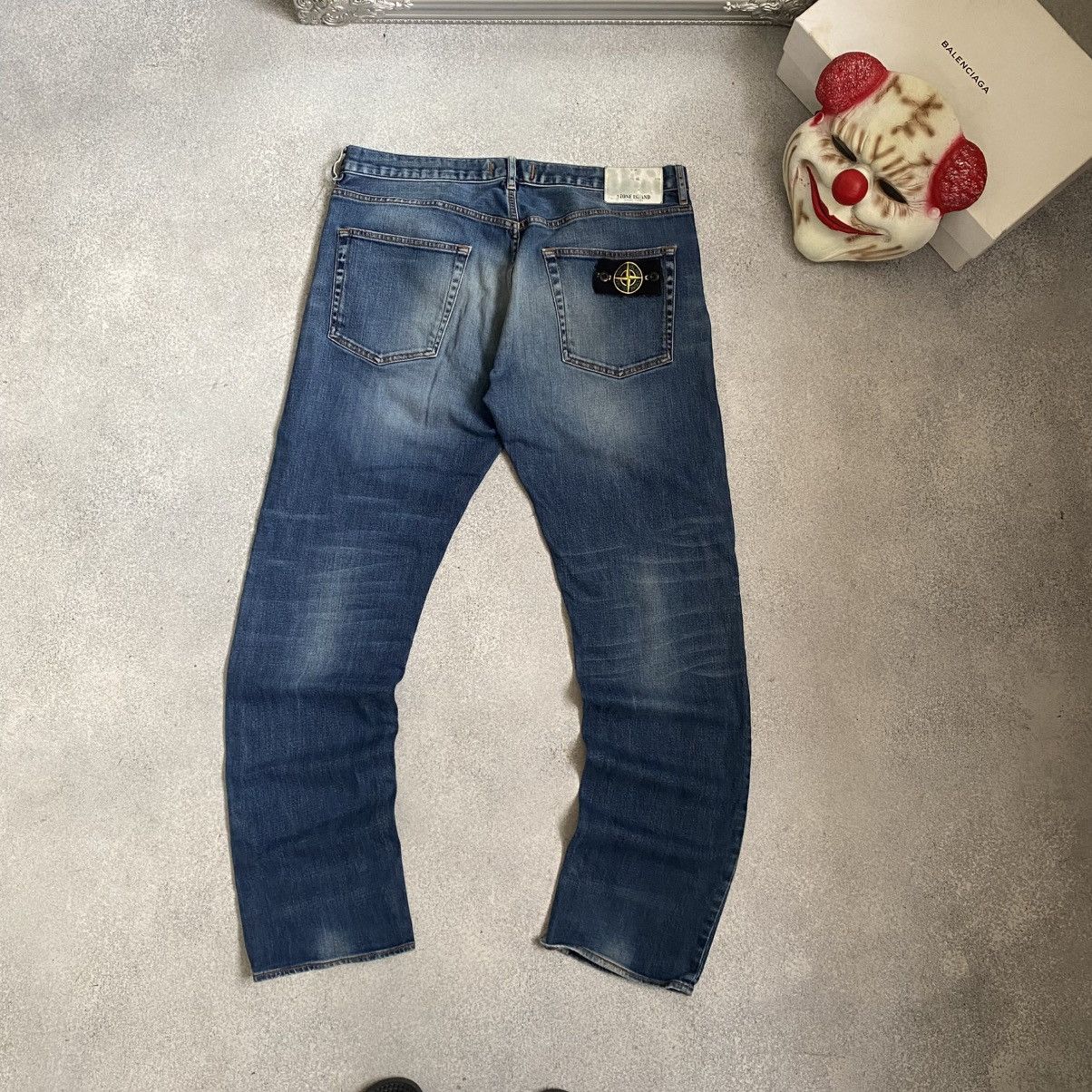 Stone Island Jeans Denim Pants Vintage Logo y2k archive