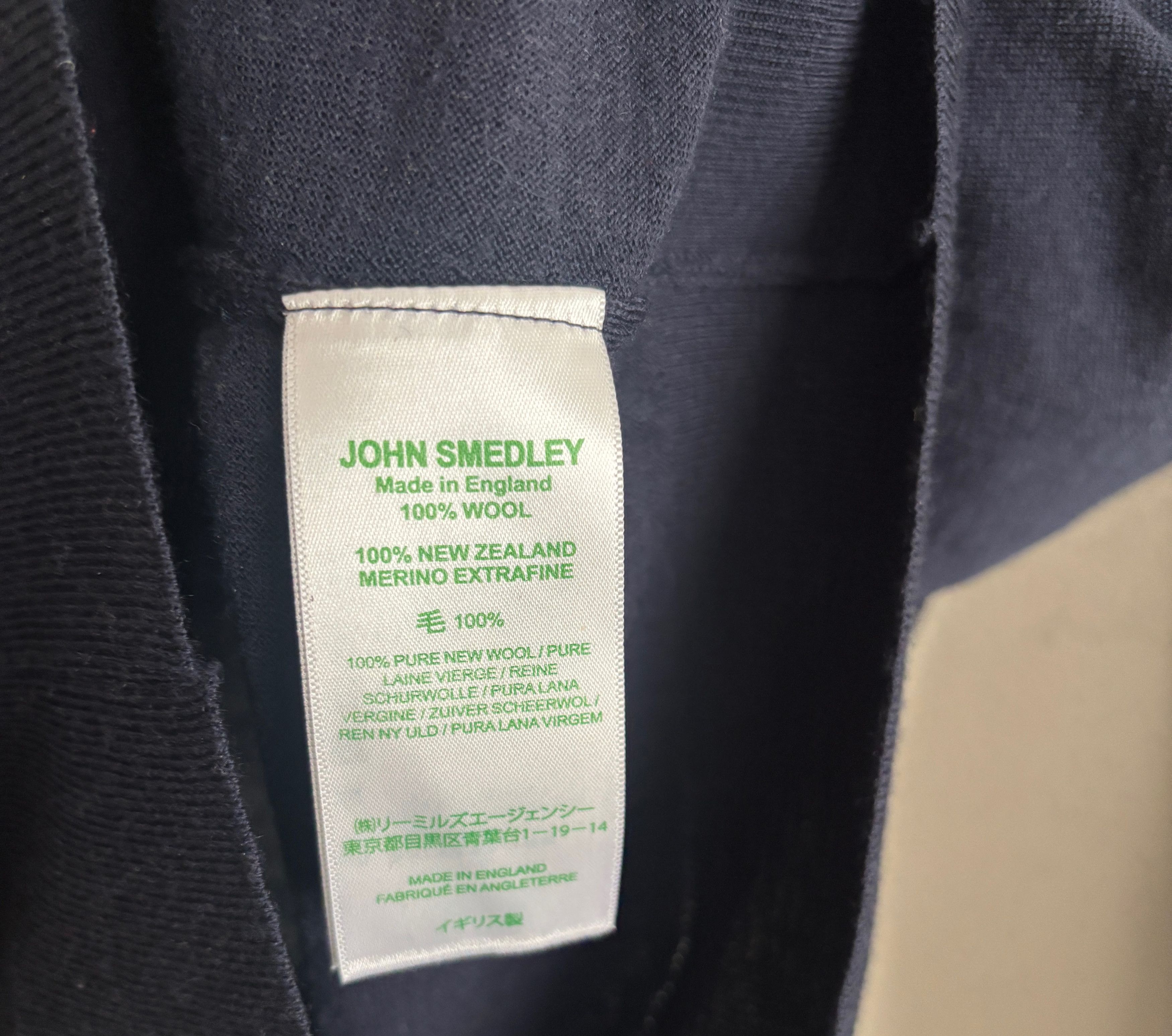 John Smedley $380 Navy Blue Extrafine Merino Wool Sweater - Medium Size US M / EU 48-50 / 2 - 4 Thumbnail