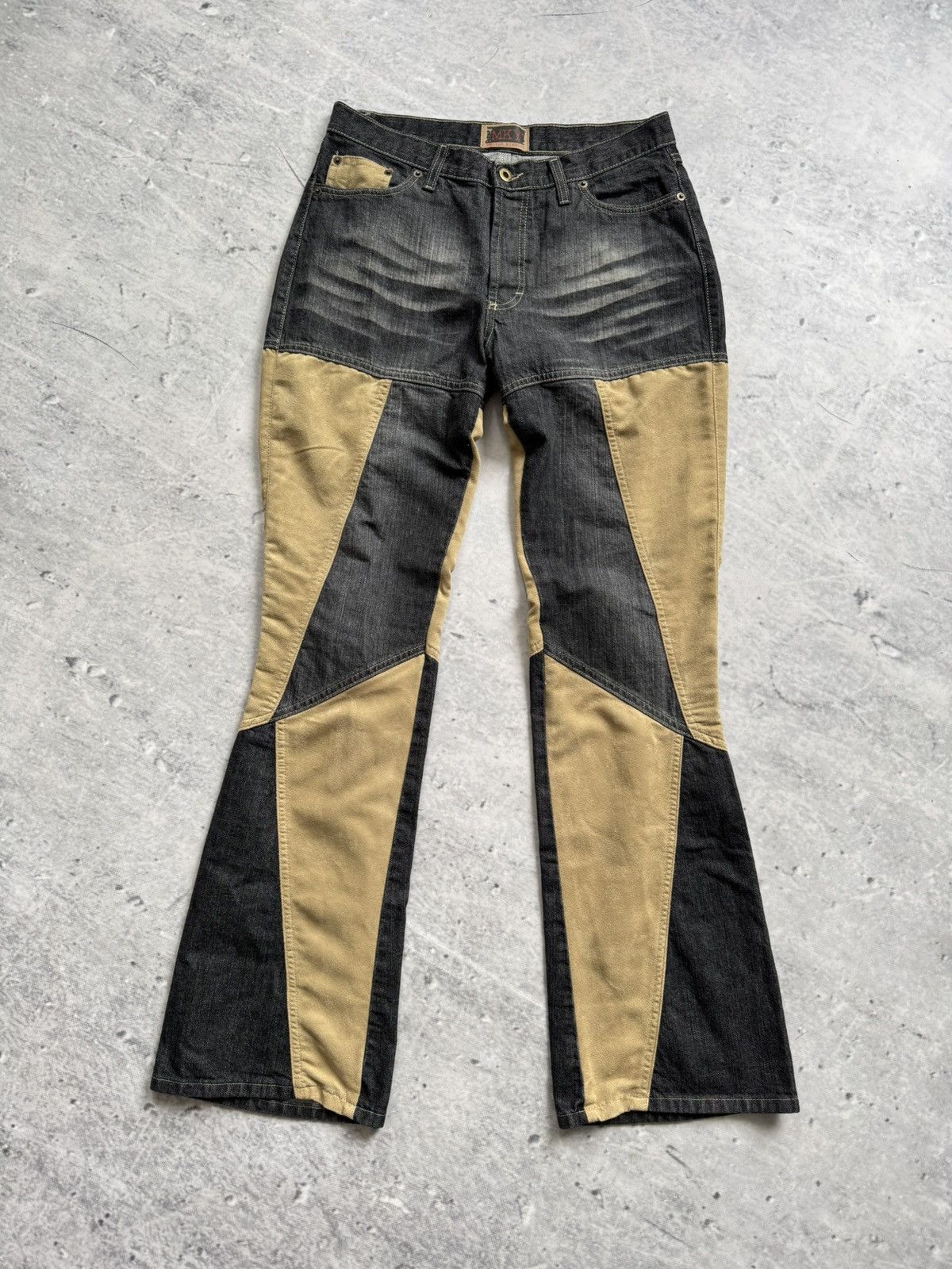 Japanese Brand Melvin Kymenty Japanese style avant-garde jeans rare pants Size 32" / US 10 / IT 46 - 1 Thumbnail
