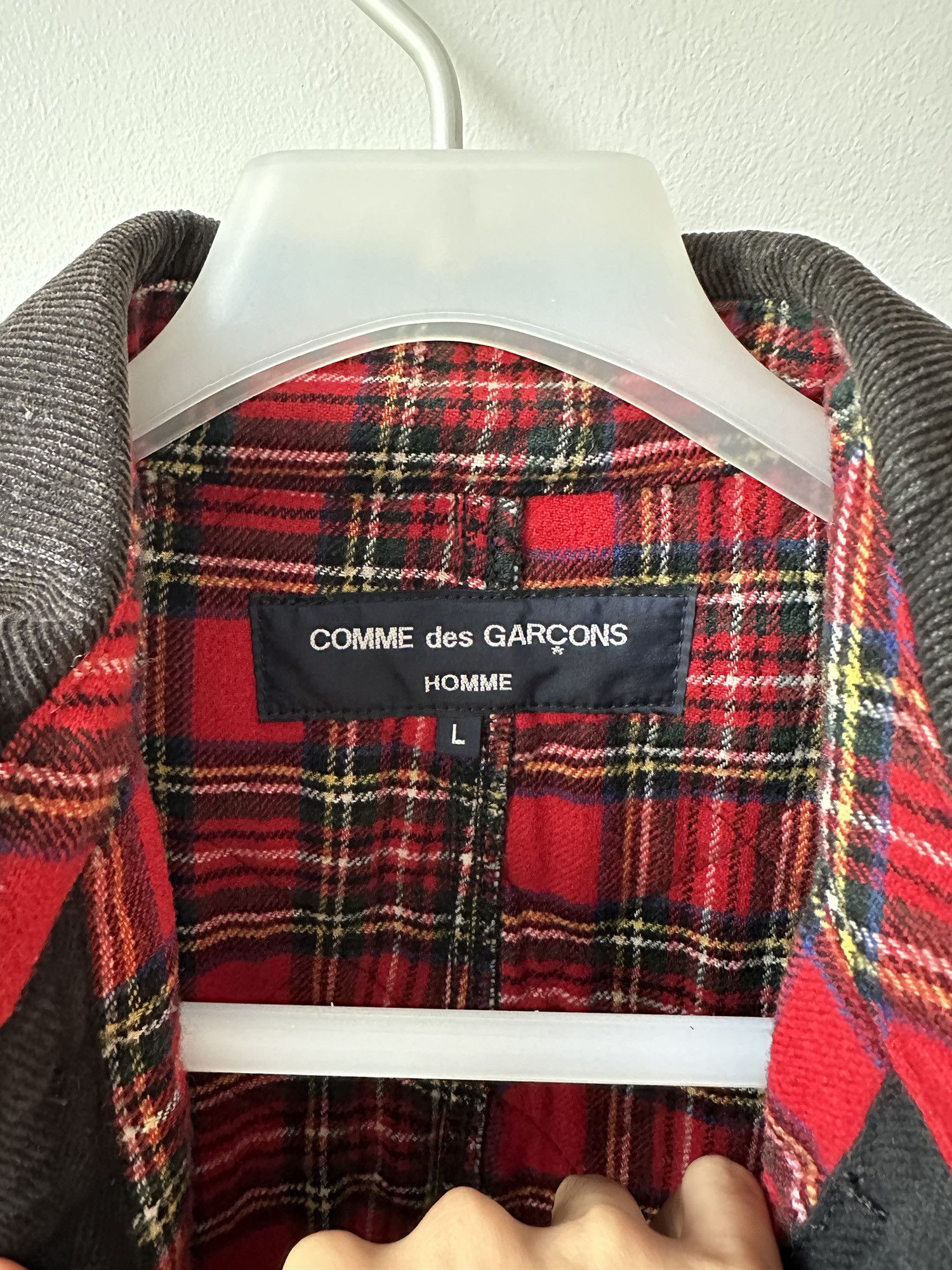 Comme des Garcons Homme Comme Des Garcons Homme Black Quilted Corduroy Jacket Size US L / EU 52-54 / 3 - 2 Thumbnail