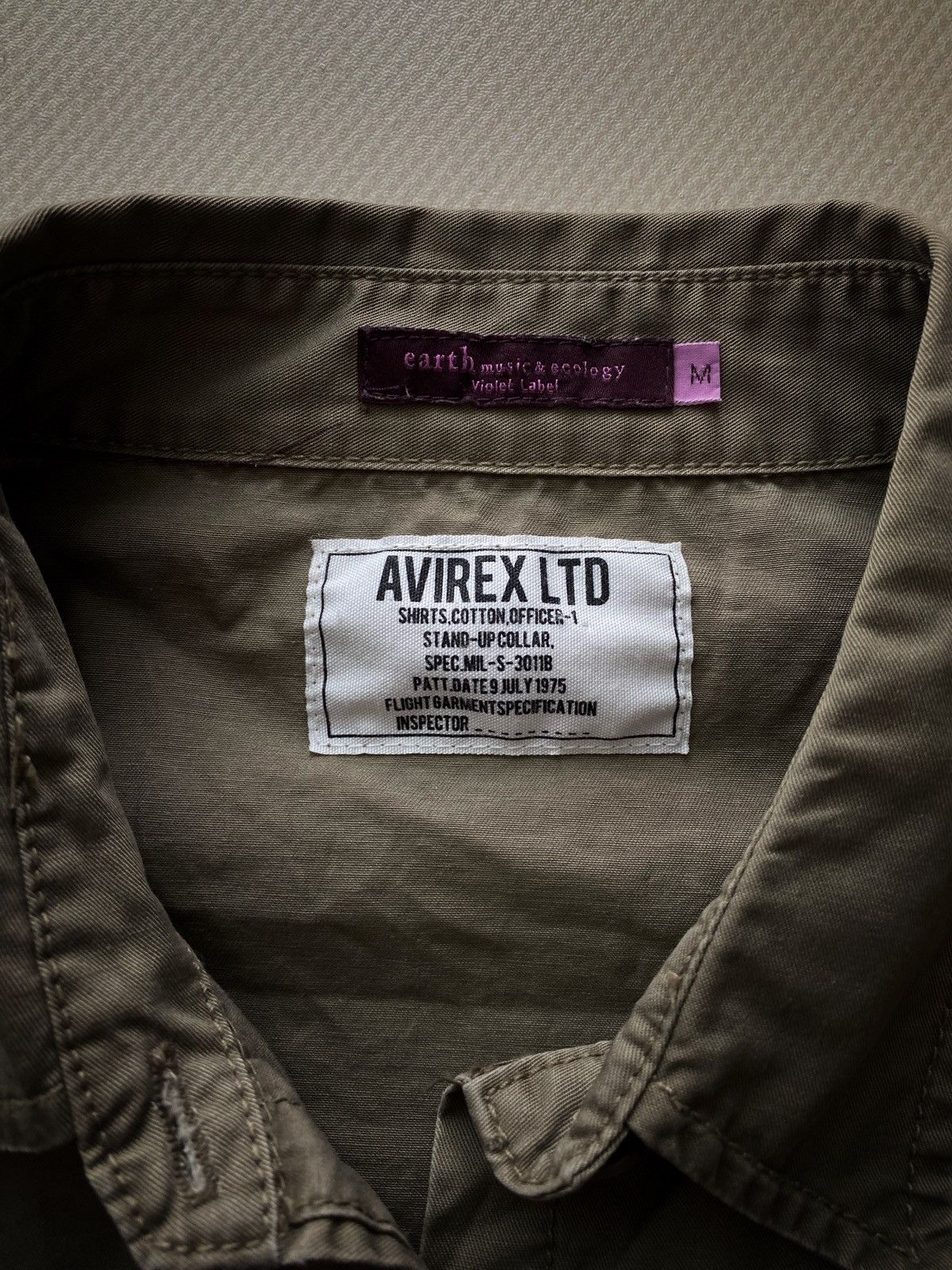 Avirex Rare AVIREX Violet label japanese button up combat overshirt Size M / US 6-8 / IT 42-44 - 2 Thumbnail