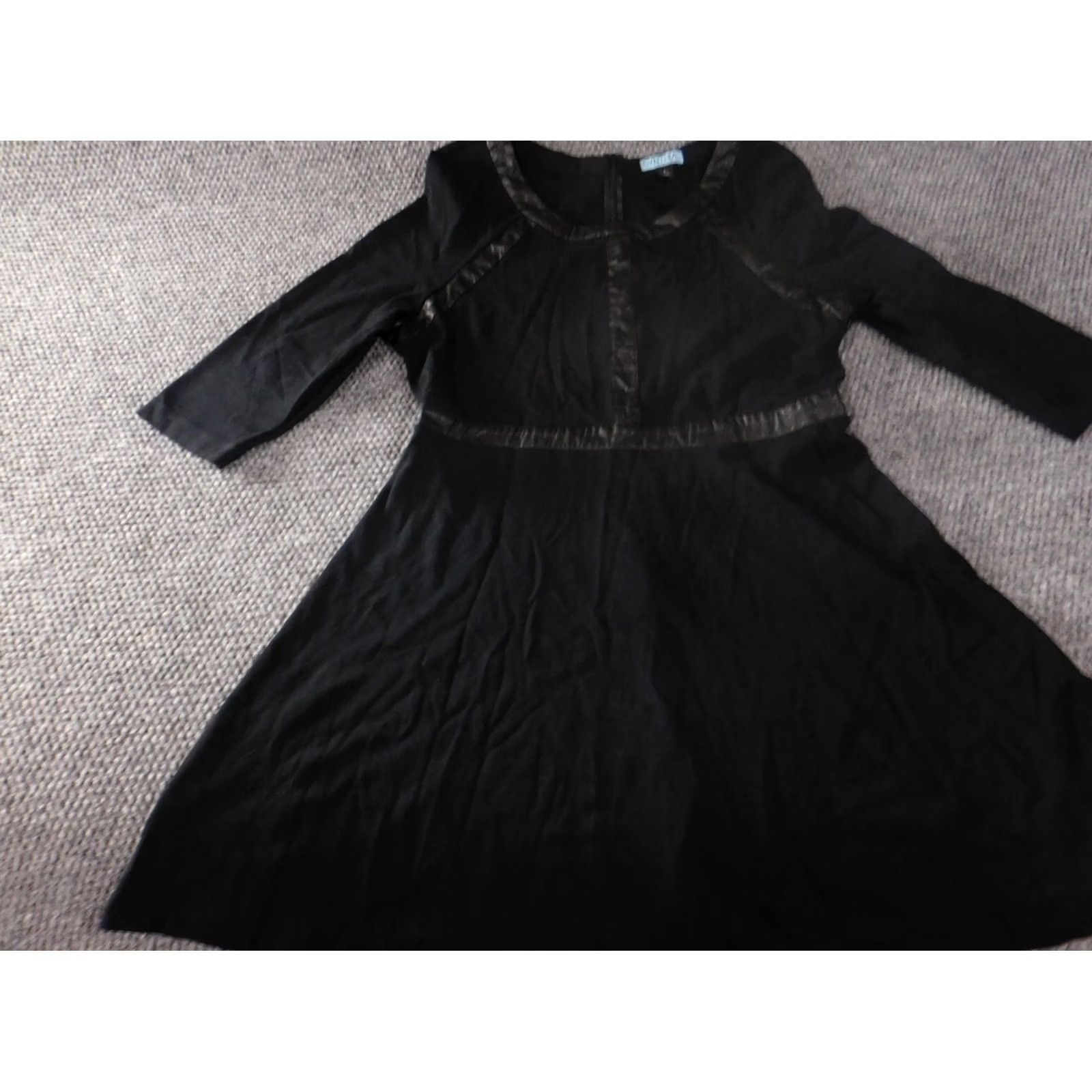 Cynthia Rowley Cynthia Rowley Dress Large black Womens A-line zip knee length lined stretch casual Size L / US 10 / IT 46 - 3 Thumbnail