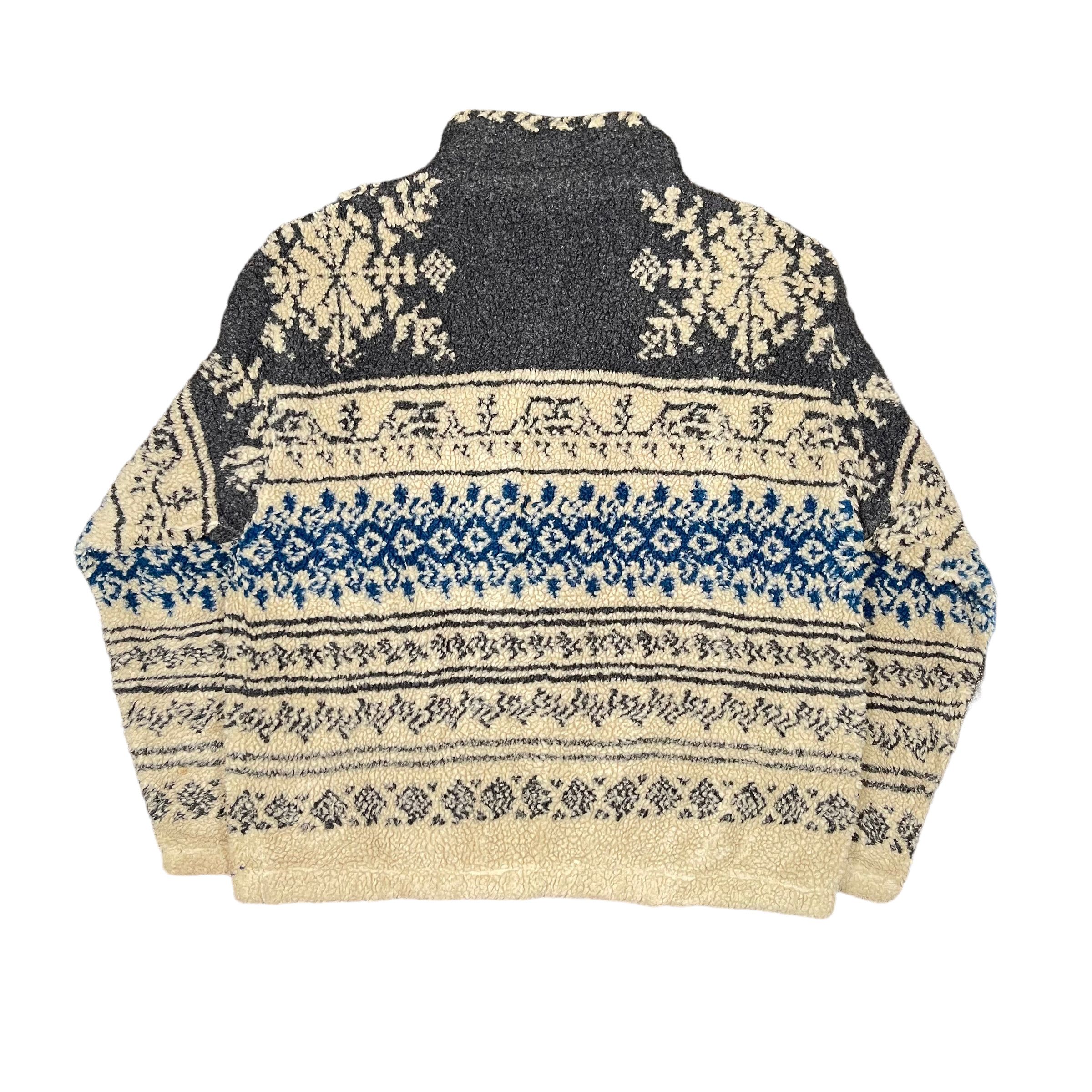 Native 1980s Vintage Native Navajo Tribal Deep Pile Fleece Sherpa Size US M / EU 48-50 / 2 - 5 Thumbnail