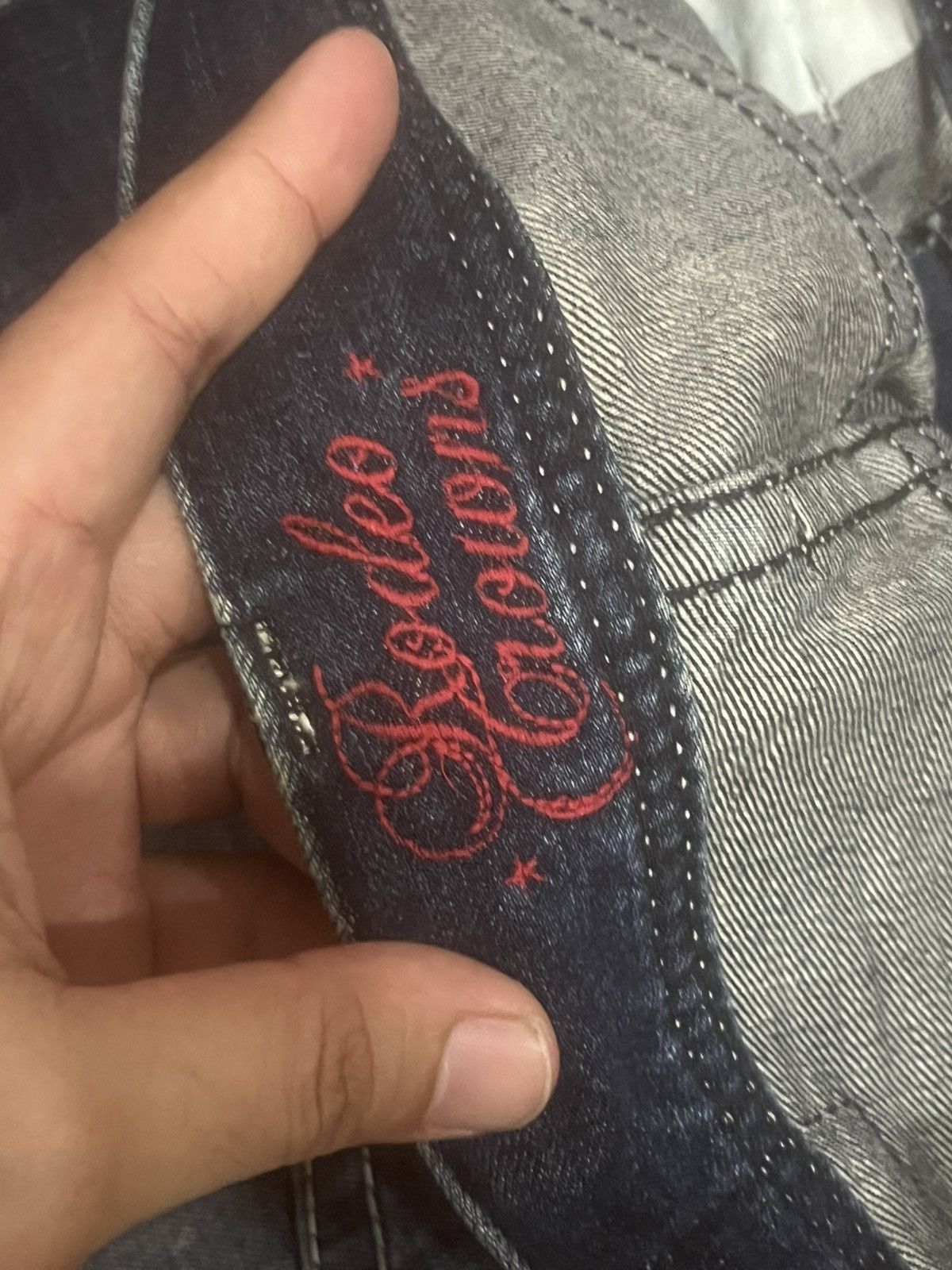Japanese Brand Japanese Brand Rodeo Crowns Dark Whisker Washed Flare Jeans Size 27" / US 4 / IT 40 - 15 Thumbnail
