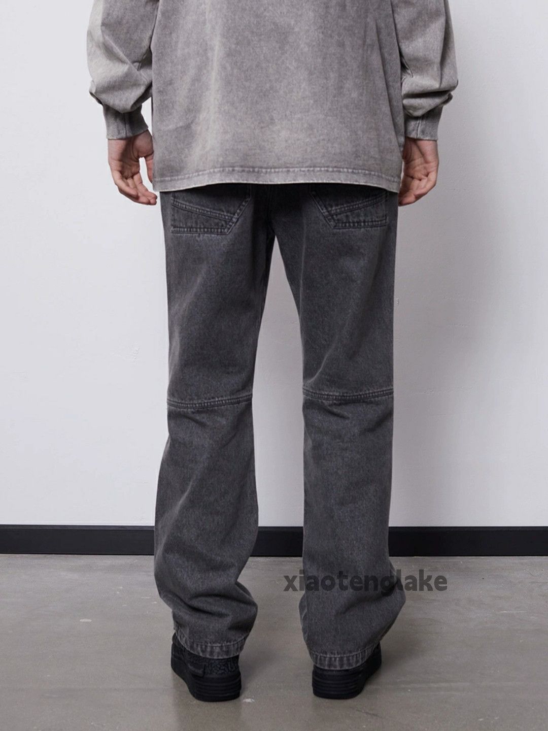 Jean × Vintage washed faded cleanfit yuppie loose baggy hiphop jeans Size US 32 / EU 48 - 6 Thumbnail