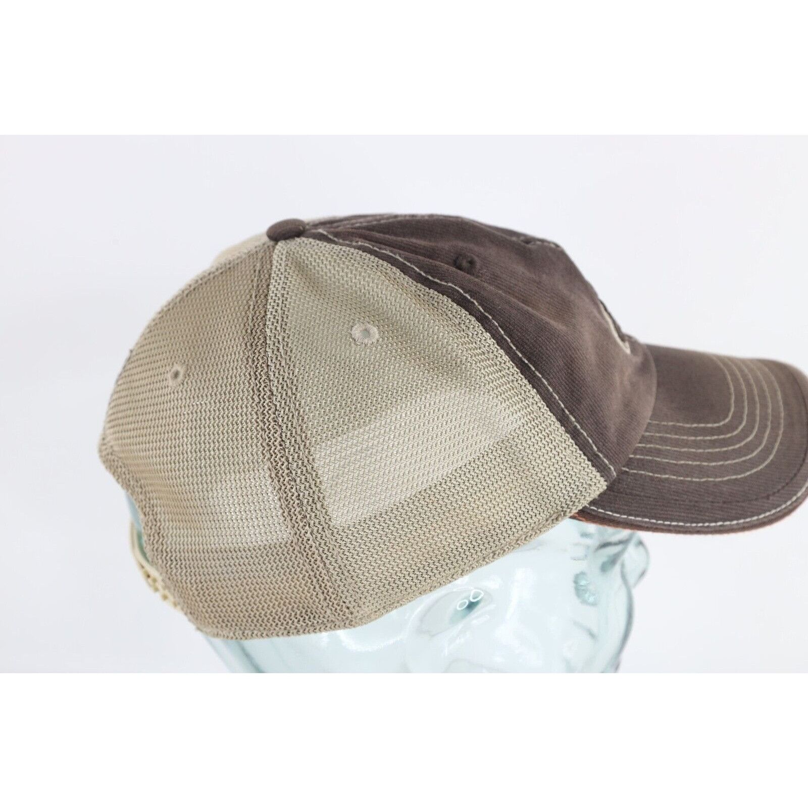 Adidas × Vintage Vintage Adidas Distressed Spell Out Ribbed Mesh Baseball Hat Size ONE SIZE - 5 Thumbnail