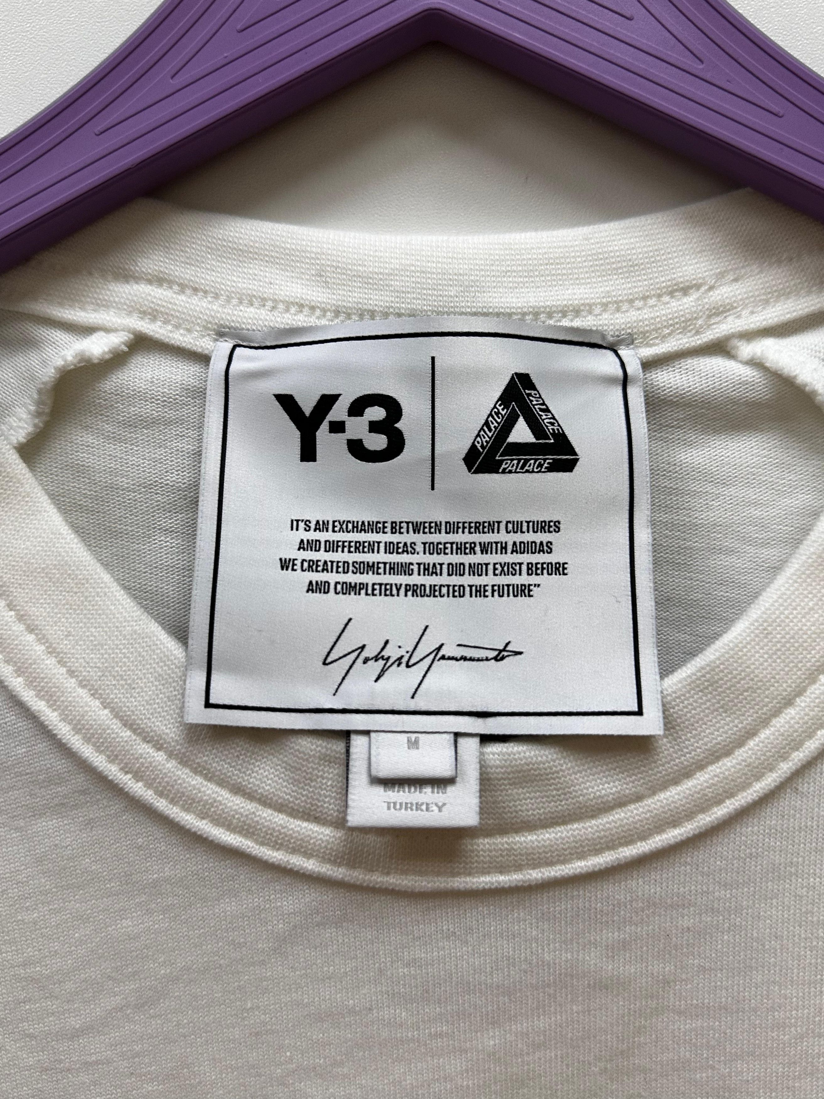 Palace × Y-3 CC000013 Palace T-Shirt in White Size US M / EU 48-50 / 2 - 2 Thumbnail