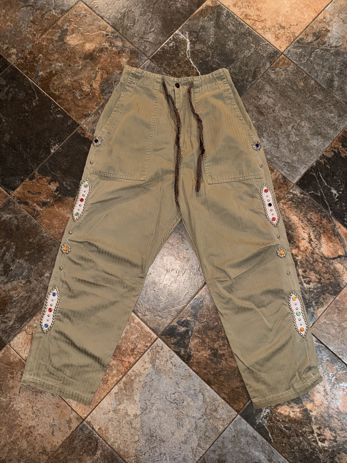 Kapital Kountry Kapital Herringbone Easy Baker Pants Size US 30 / EU 46 - 1 Thumbnail