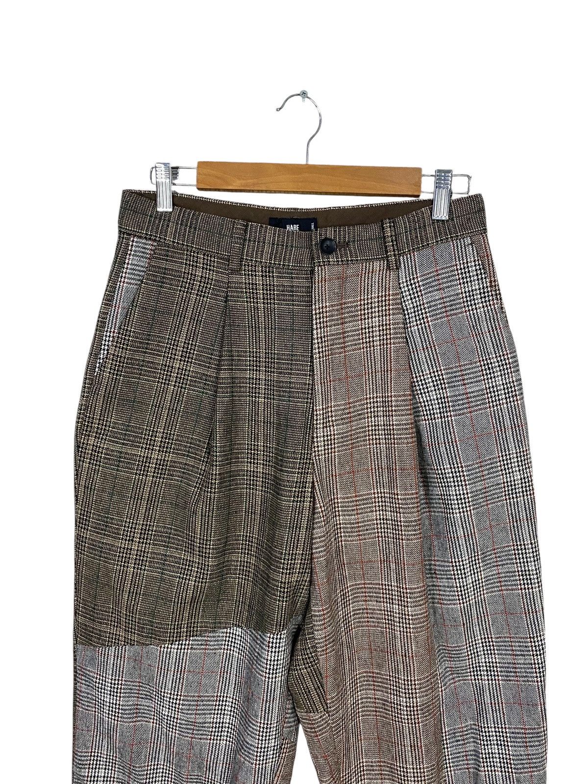 HARE Japanase brand Hare wool patch work style pant nice pattern Size US 30 / EU 46 - 4 Thumbnail