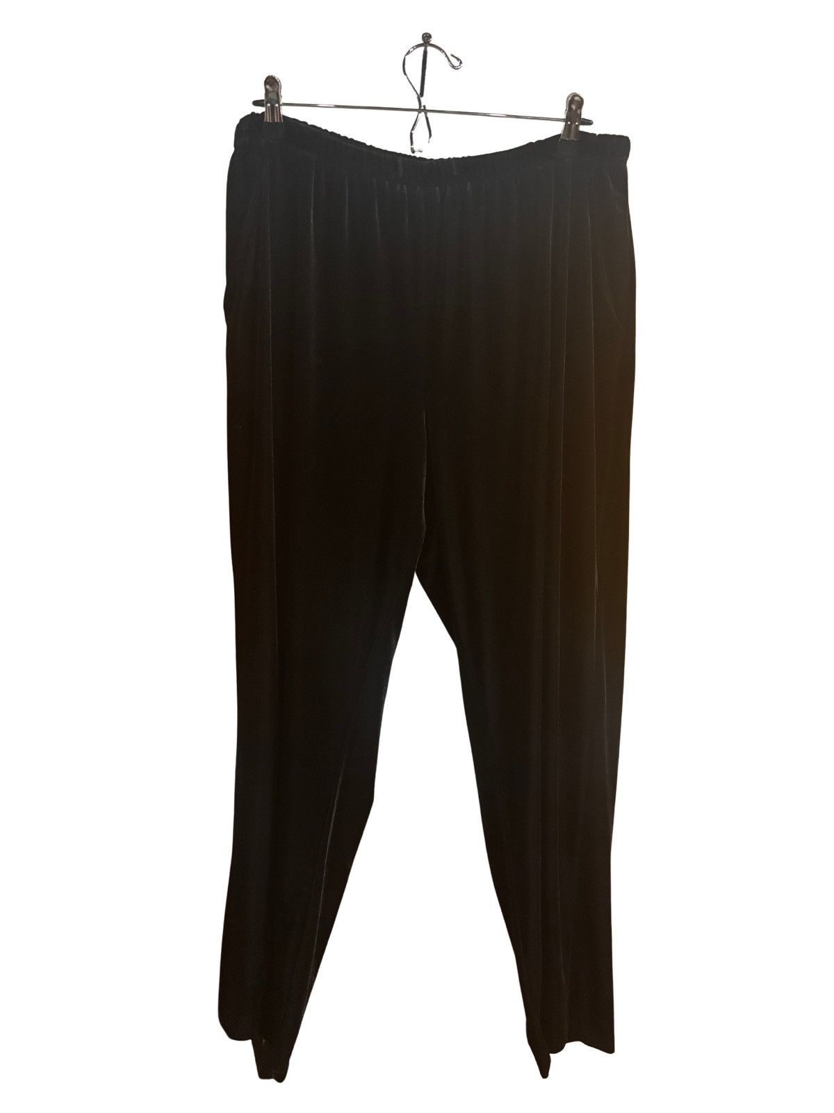 Liz Claiborne Womens black velvet Suit.ws4719 Size XL / US 12-14 / IT 48-50 - 9 Thumbnail