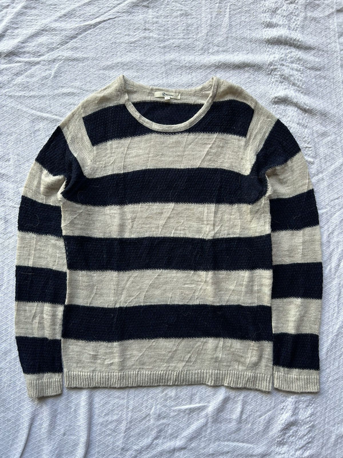 Issey Miyake × Japanese Brand 💸BINDINGOFFER💸Japanese Knit Stripe Good day Long Sleeve Size US M / EU 48-50 / 2 - 1 Thumbnail