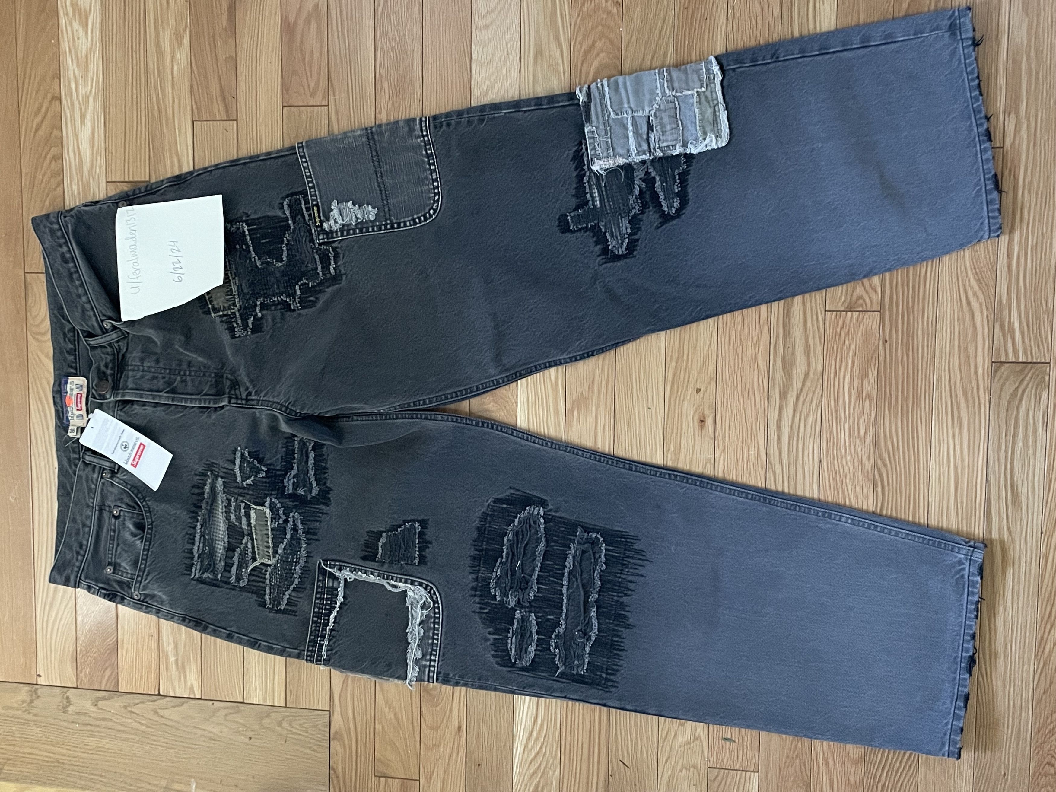 Blackmeans × Supreme Mended patchwork denim Size US 36 / EU 52 - 2 Thumbnail