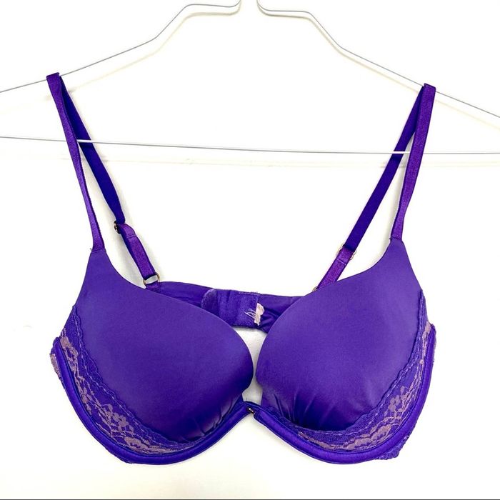 Victorias Secret New Victorias Secret Purple Lace Bust Stripe