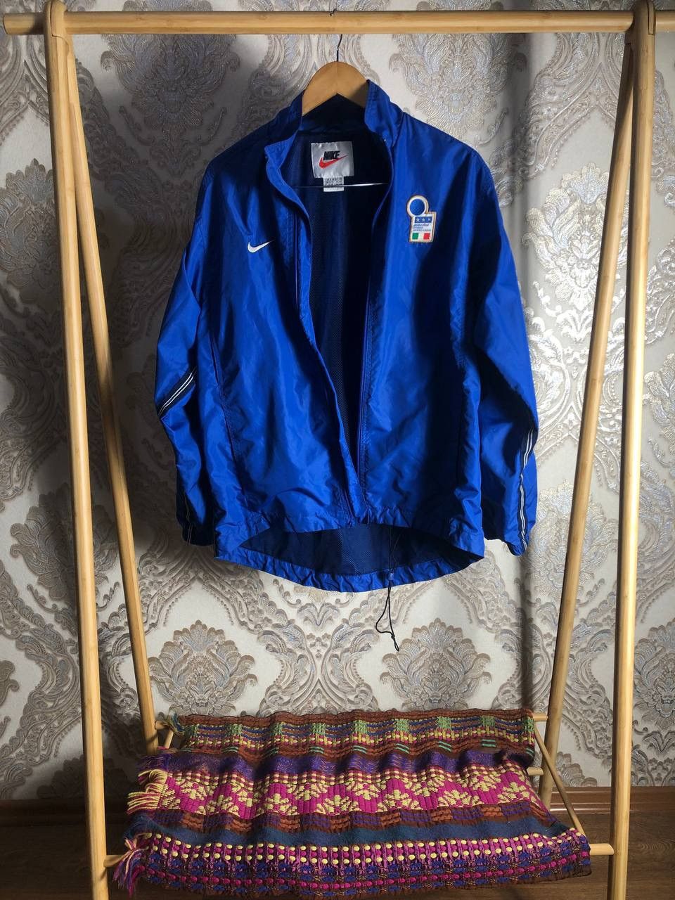 Nike VINTAGE NIKE ITALY SOCCER JERSEY JACKET RETRO BLOKE Y2K 90s Size US S / EU 44-46 / 1 - 2 Thumbnail