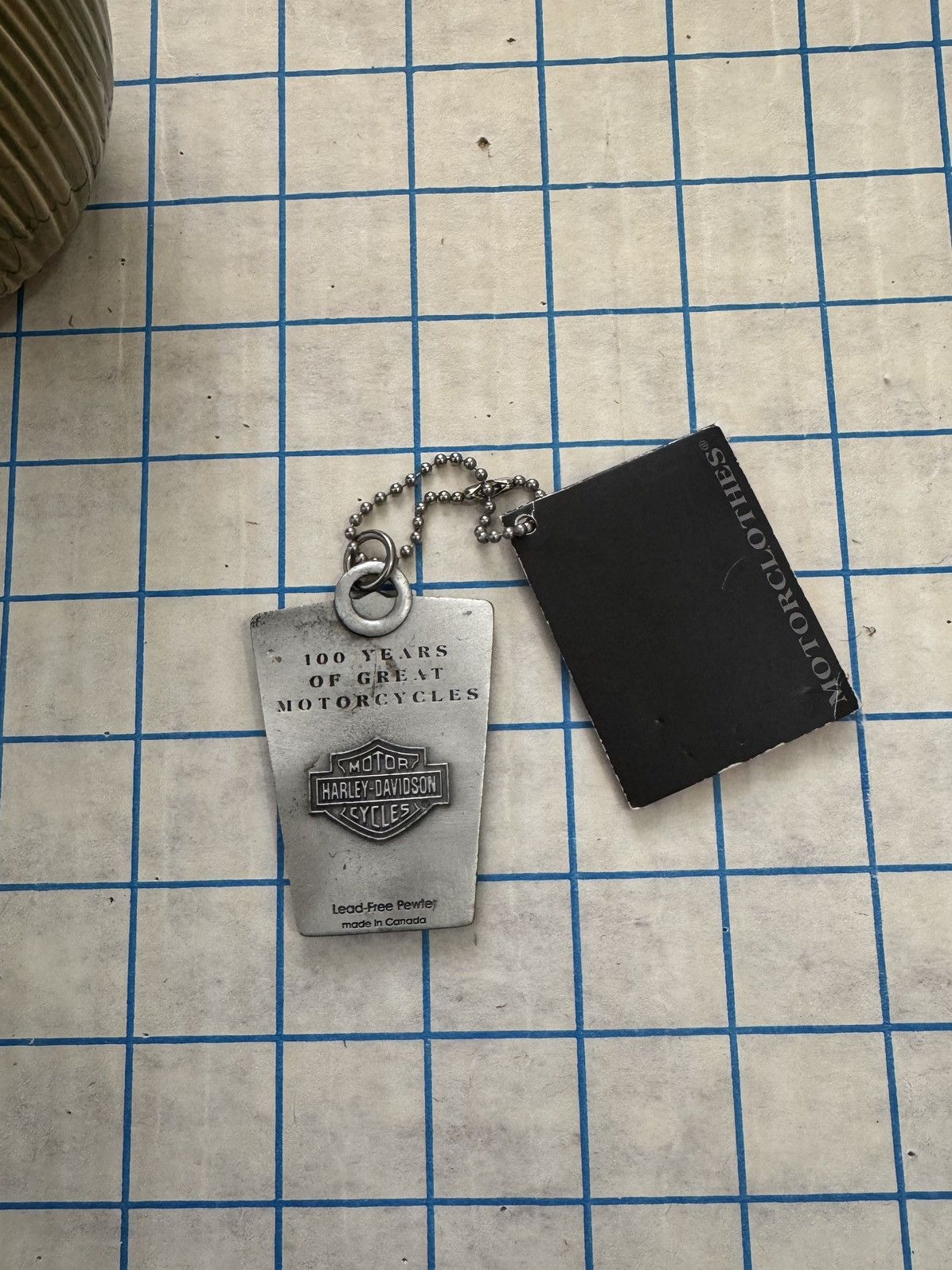 Harley Davidson Harley Davidson 100th Anniversary Pewter Key Chain Motorcycl Size ONE SIZE - 4 Thumbnail
