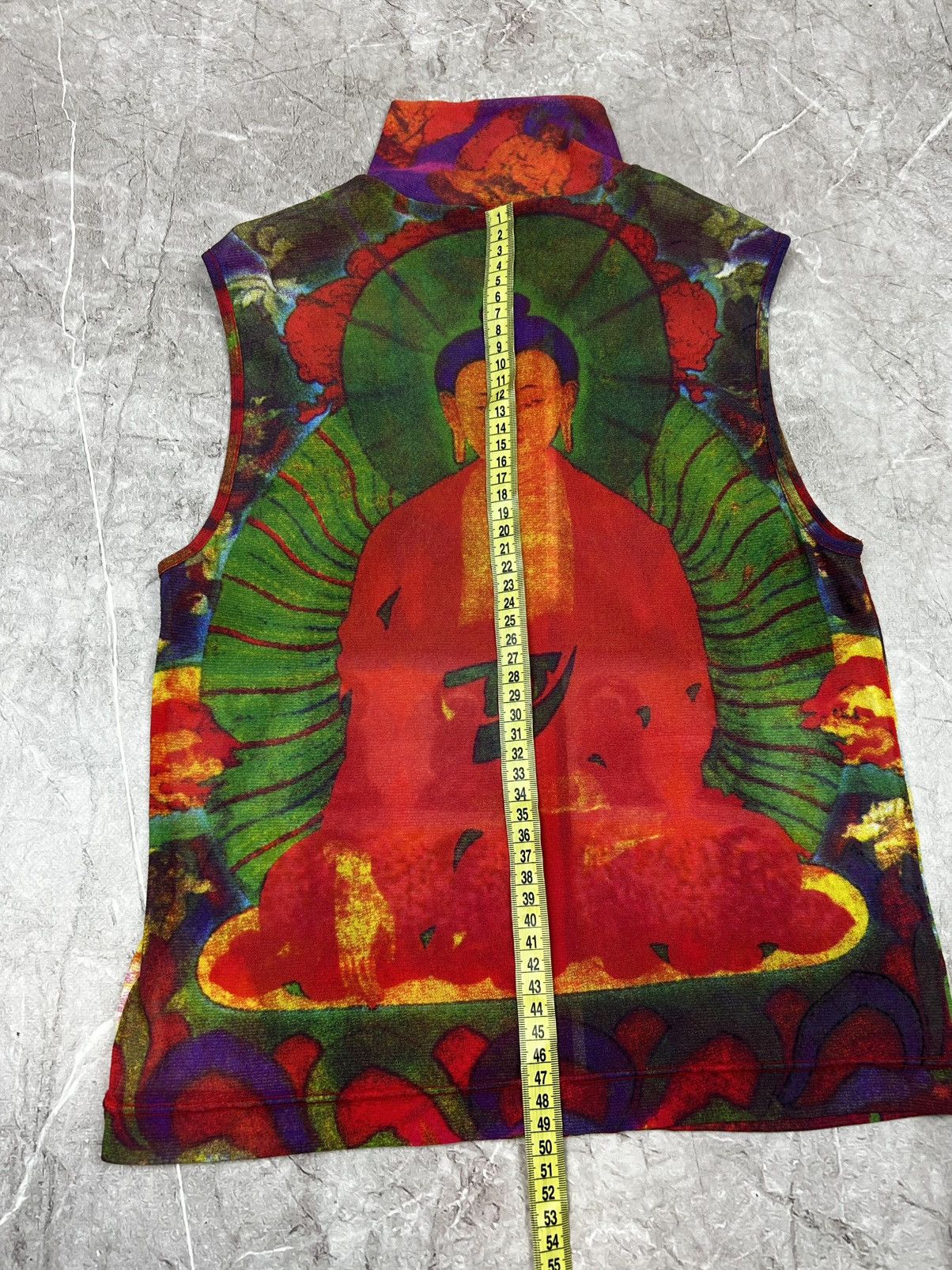 Vivienne Tam ARCHIVE S/S 1997 VIVIENNE TAM MESH FULLPRINT Buddha TANKTOP Size S / US 4 / IT 40 - 9 Thumbnail