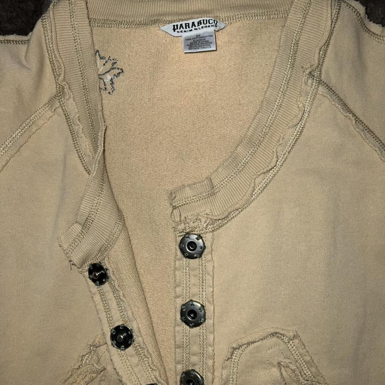 Parasuco Parasuco asymmetrical distressed cotton cardigan y2k vintage Size S / US 4 / IT 40 - 5 Thumbnail