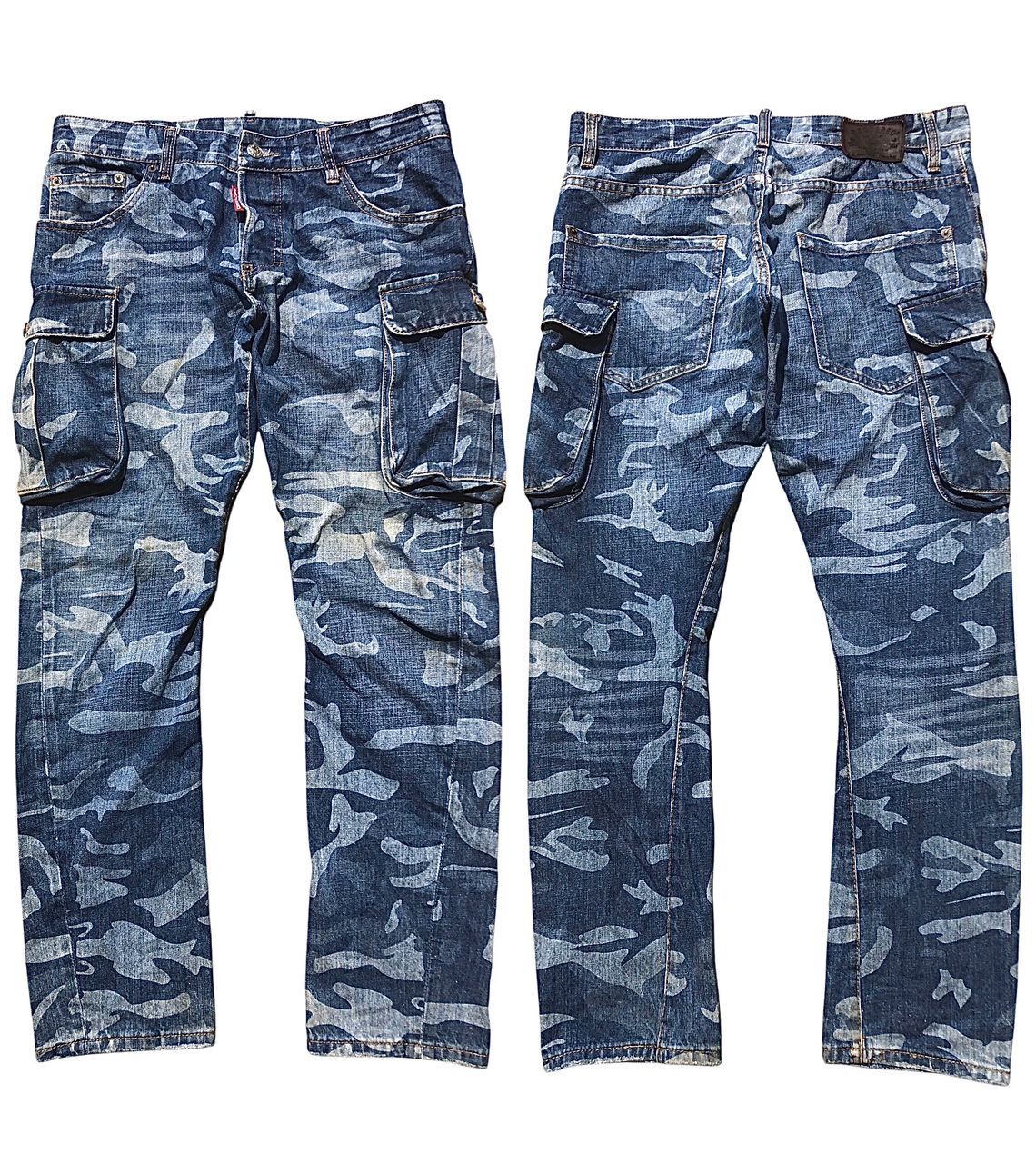 Dsquared2 × Vintage 🇮🇹 Vintage Dsquared2 Cargo Pants Camouflage Made In Italy Size US 33 - 1 Thumbnail
