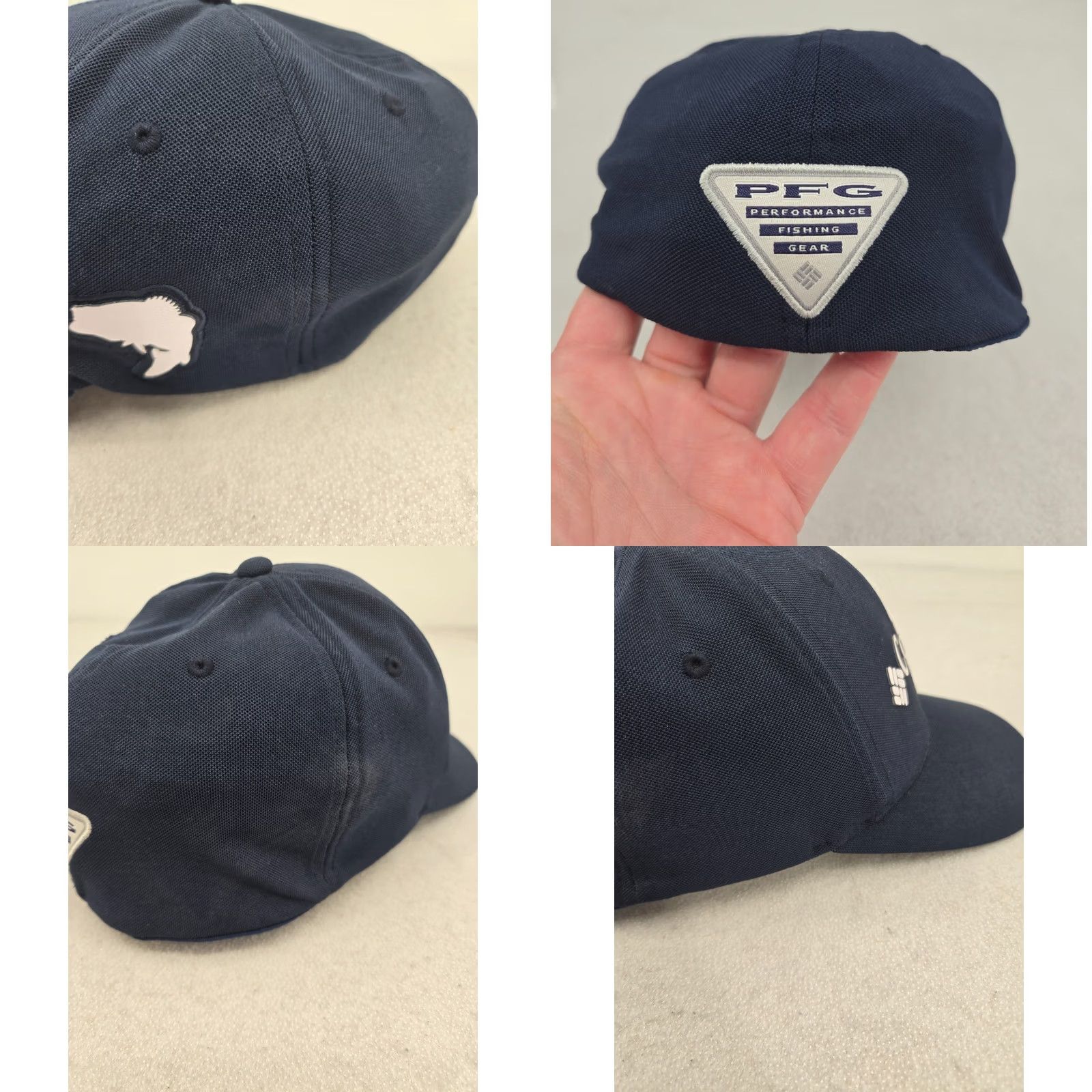 Vintage Columbia Hat Cap Strap L/XL Blue PFG Logo Fishing Outdoor Lightweight Men Baseball Cap Adjustable Breathable Moisture Wicking Navy/Blue Outdoor Sports Size ONE SIZE - 8 Thumbnail
