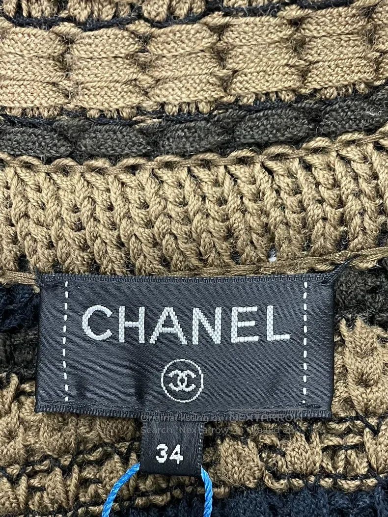 Chanel Chanel Station series brown and blue striped jacket Size XXS / US 00 / IT 34 - 4 Thumbnail