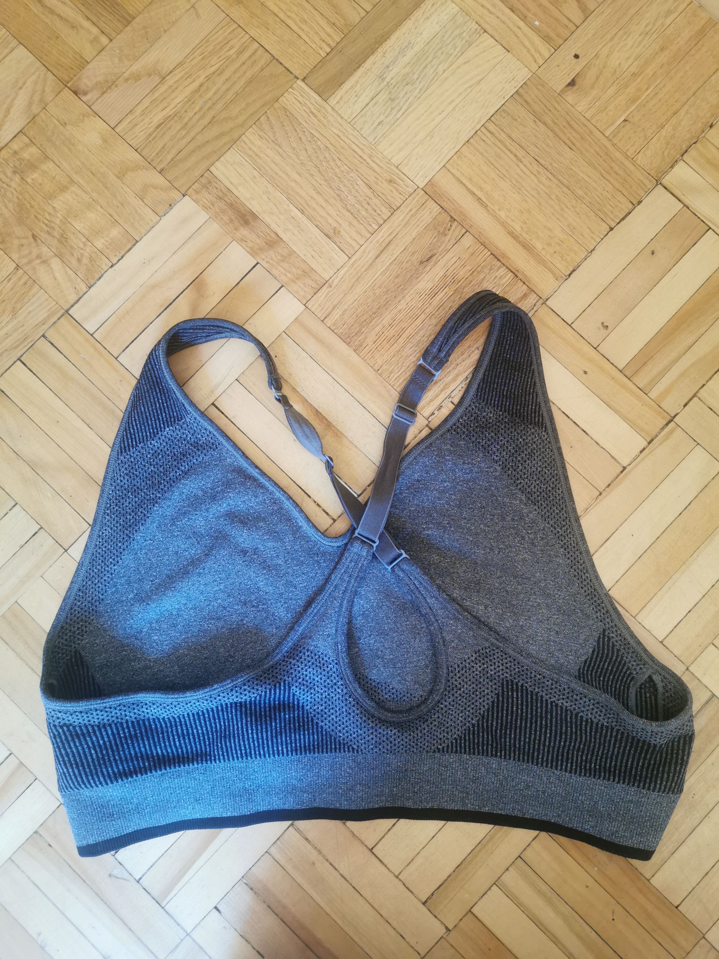 Puma Puma speckled grey black sports bra Size XL / US 12-14 / IT 48-50 - 2 Thumbnail