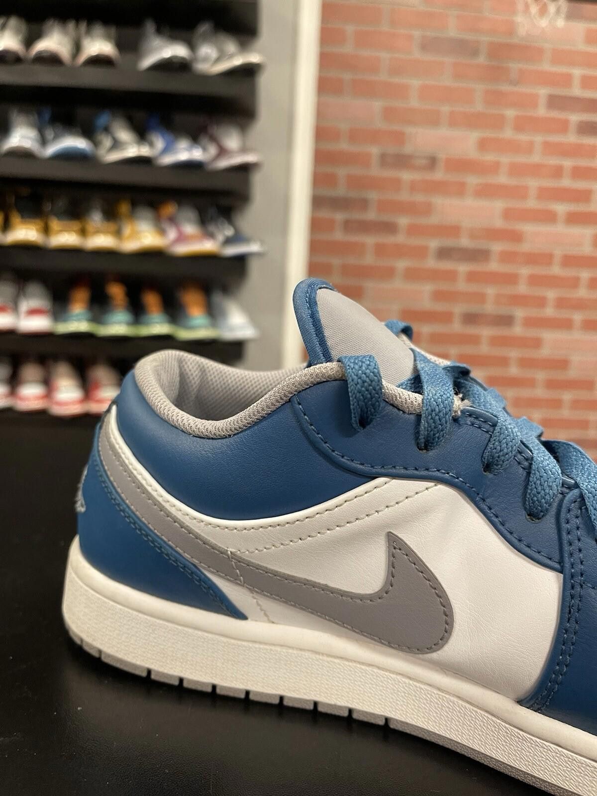Jordan Brand Size 11.5 - Jordan 1 Low True Blue Cement 553558-412 Clean Size US 11.5 / EU 44-45 - 7 Thumbnail