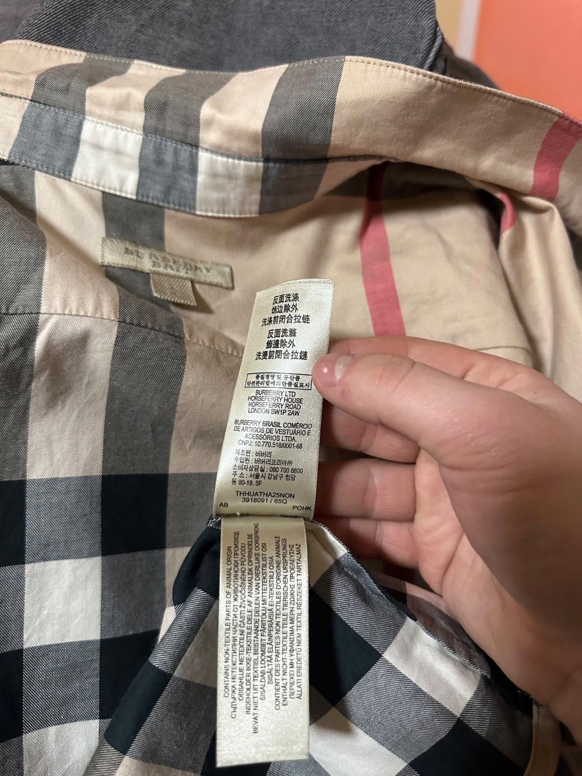 Burberry Burberry Brit Nova Check Button Down Long Sleeve Shirt Sz S Size S / US 4 / IT 40 - 10 Thumbnail