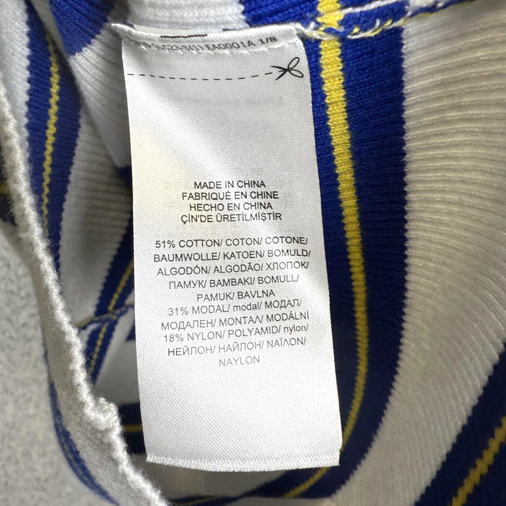 Ralph Lauren Lauren Ralph Lauren Shirt Womens M White Long Sleeve Blue Top Size M / US 6-8 / IT 42-44 - 6 Thumbnail