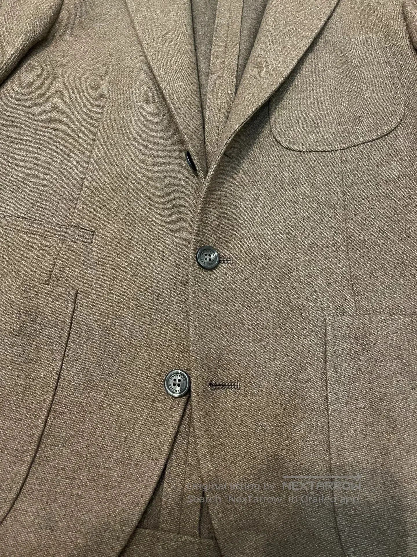 Brunello Cucinelli Brunello Cucinelli Brown Men's Blazer. Size US S / EU 44-46 / 1 - 4 Thumbnail