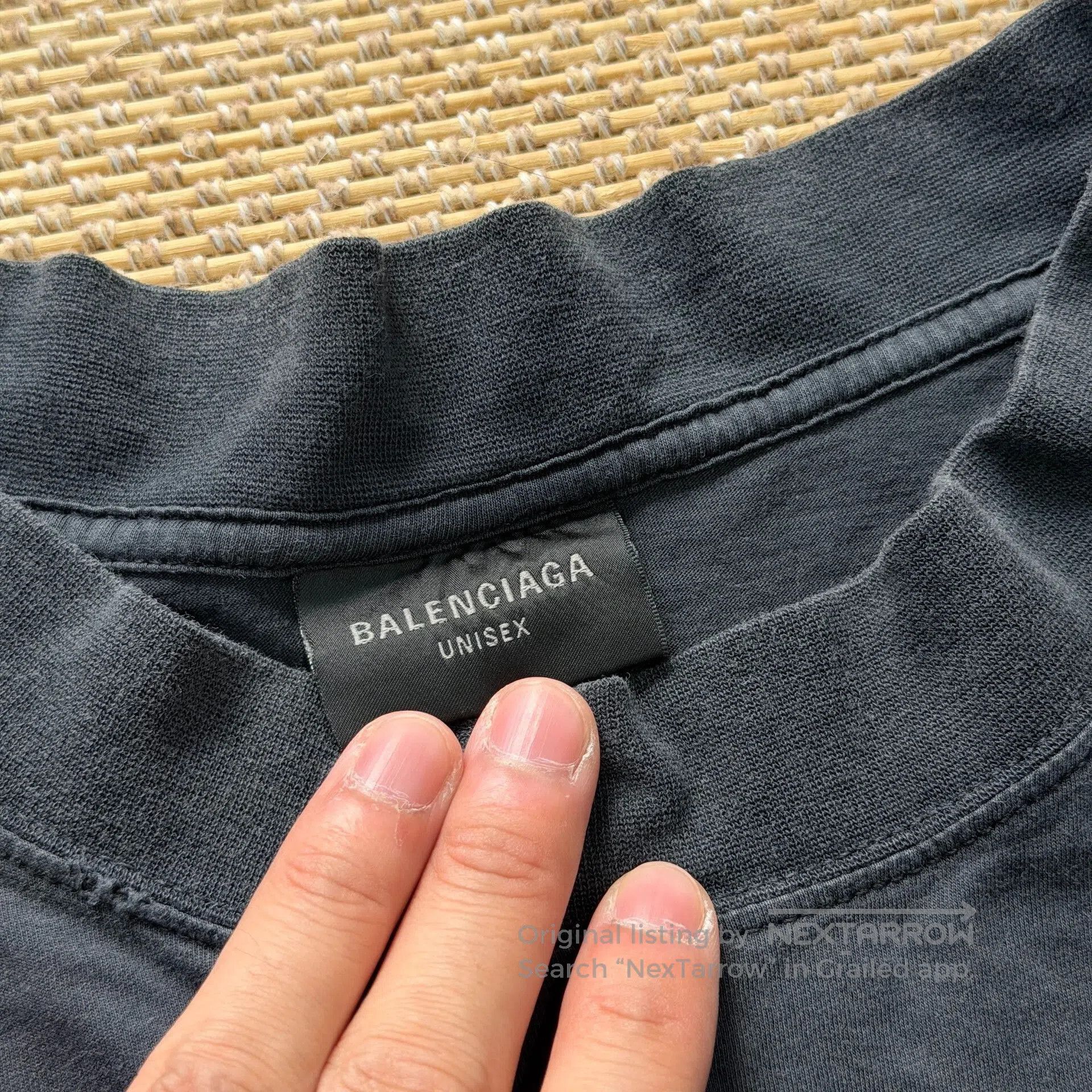 Balenciaga Balenciaga Black Washed Short Sleeve Tee. Size US S / EU 44-46 / 1 - 4 Thumbnail