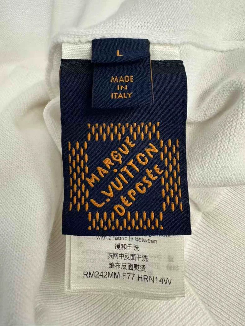 Louis Vuitton Louis Vuitton White feidong pearl polo short sleeve Size US L / EU 52-54 / 3 - 4 Thumbnail