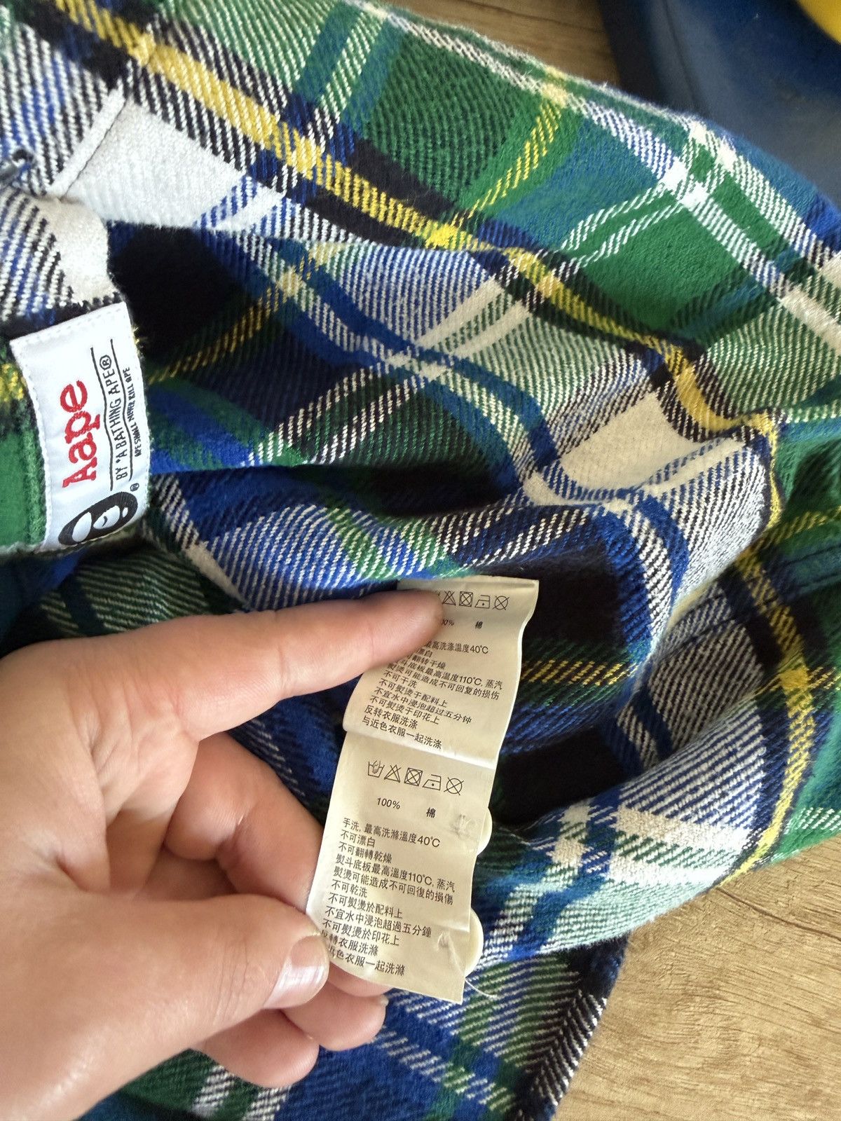 Aape Flannel Shirt Hoodie AAPE by A BATHING APE Size US M / EU 48-50 / 2 - 13 Thumbnail