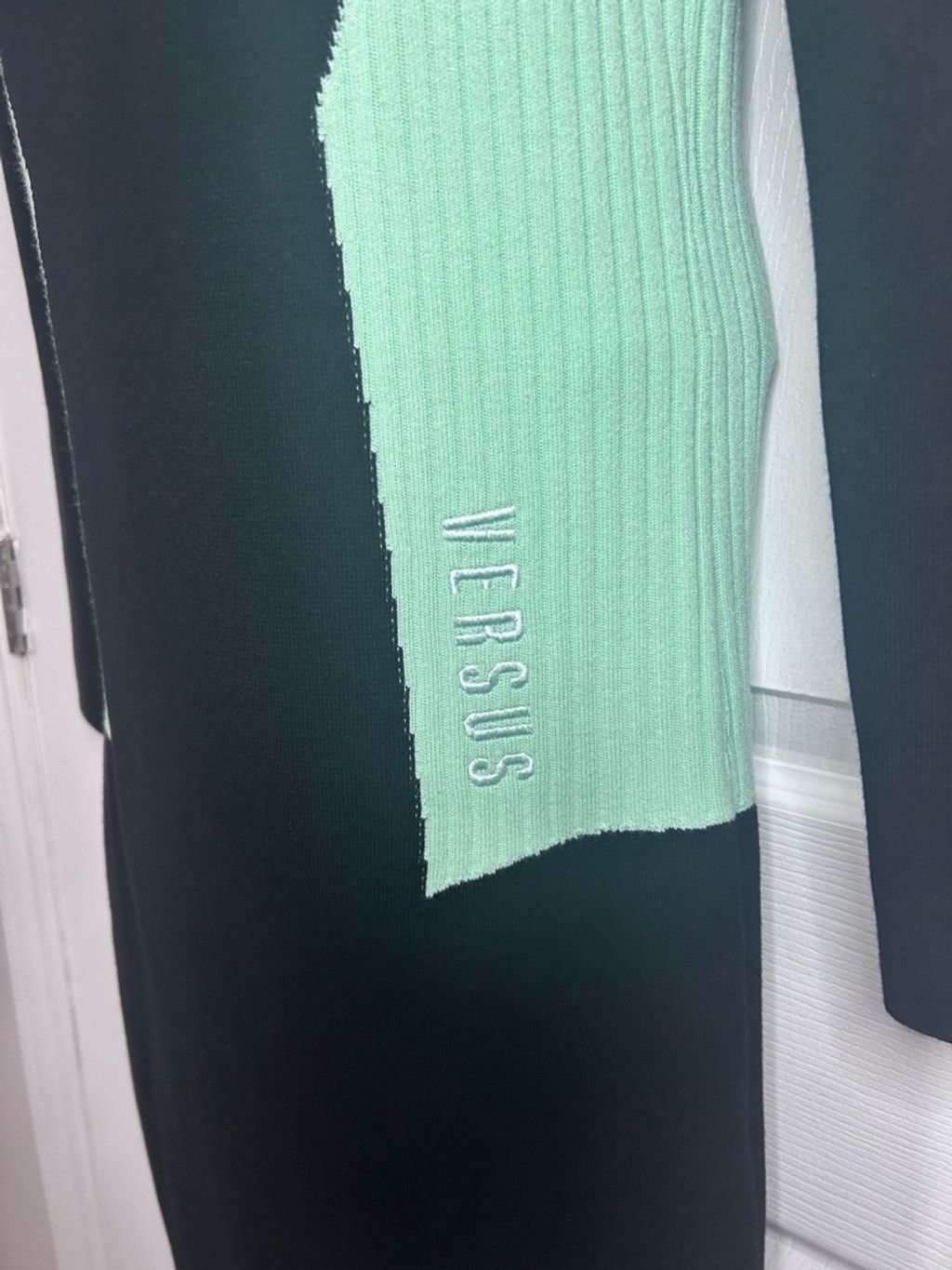 Versus Versace Women's Versus Versace Knit Dress, Size S, Black & Red Size S / US 4 / IT 40 - 6 Thumbnail