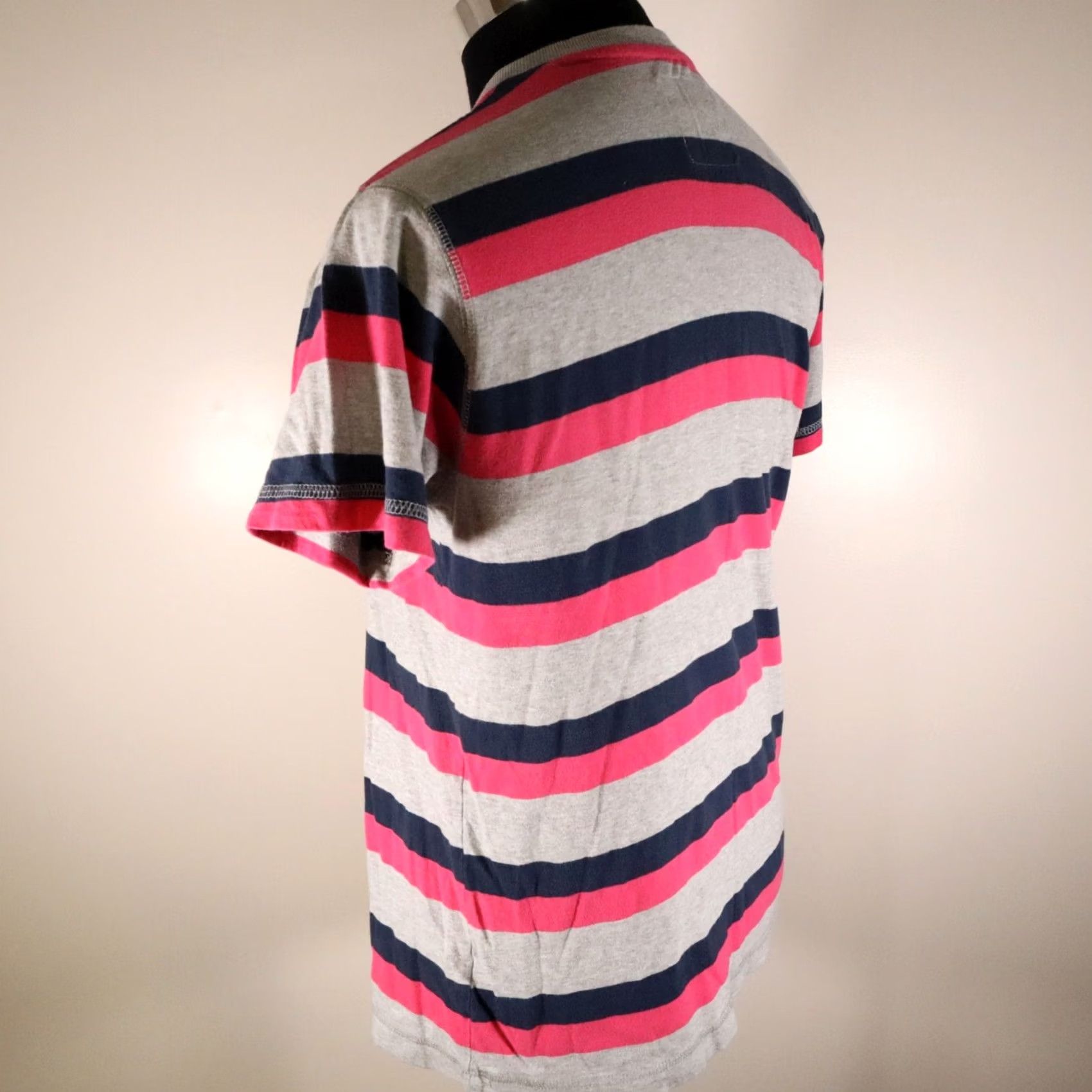 Vintage Aéropostale Shirt Mens Medium Casual V-Neck Striped Short Sleeve Tee Size US M / EU 48-50 / 2 - 5 Thumbnail