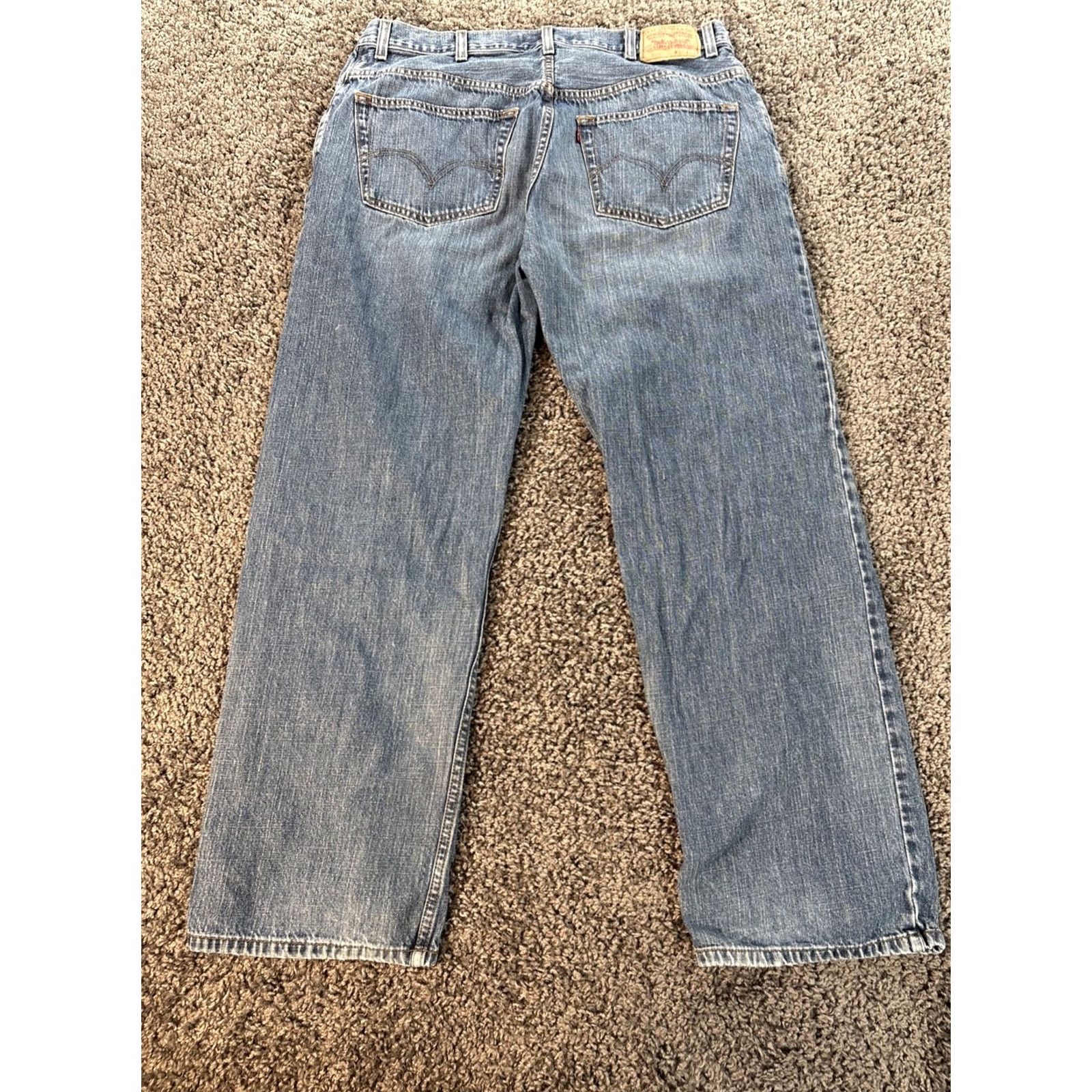 Levi's VINTAGE Levi's 559 Relaxed Straight Jeans Mens 38x32 Med Wash Blue Cotton 559 Straight Regular 32 Inseam Men Size US 38 / EU 54 - 6 Thumbnail
