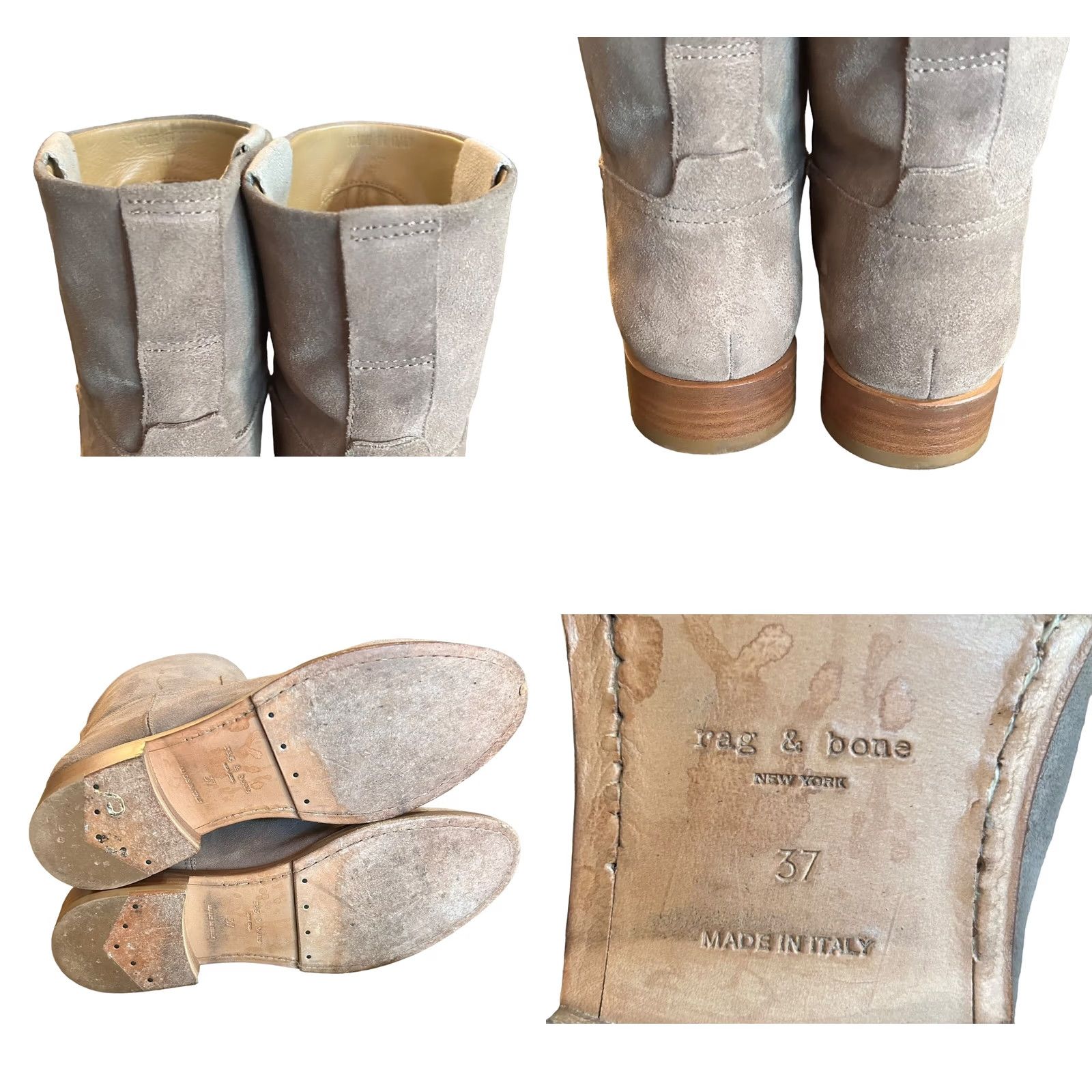 Rag & Bone Rag & bone Holly Ankle Boots Suede Pull On Gray Taupe Women’s US 6.5 EU 37 UK 4.5 Sz 39 or 9 Size US 7 / IT 37 - 10 Thumbnail