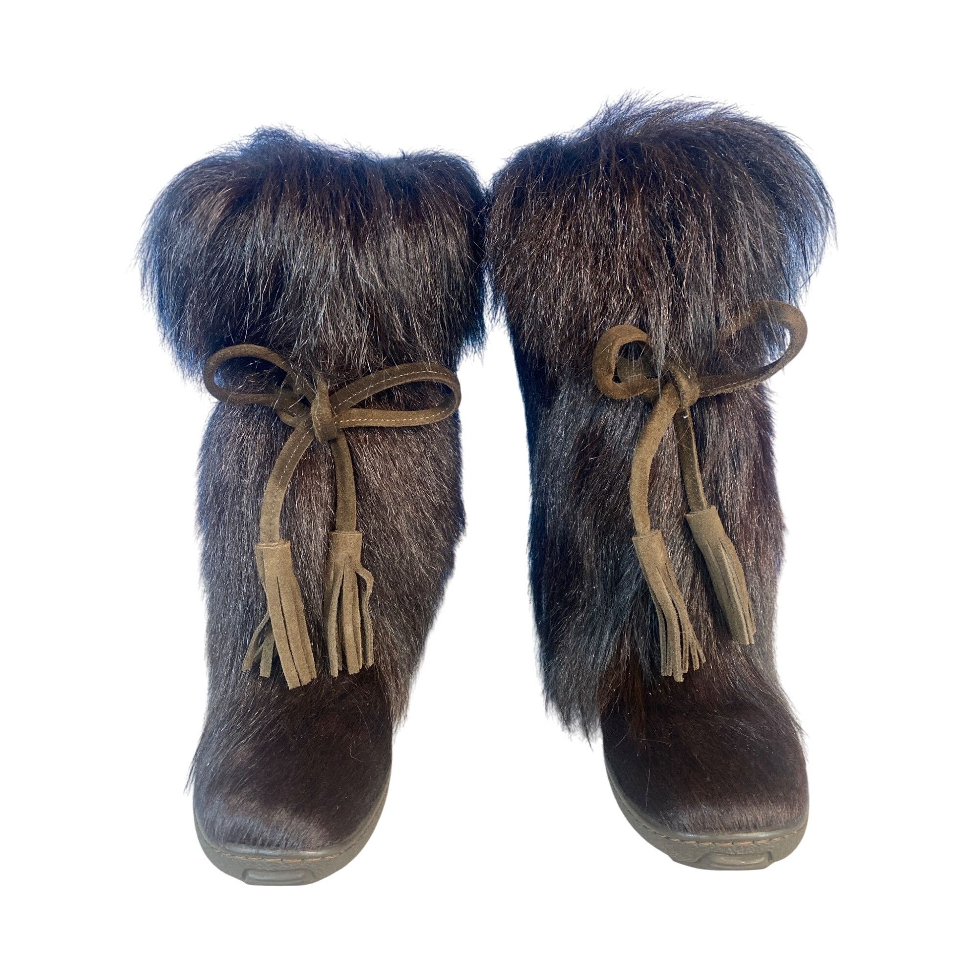 Pajar Pajar Women's Scarlet Winter Fur Boot Brown Women's 37 -4F L Size US 7 / IT 37 - 1 Thumbnail