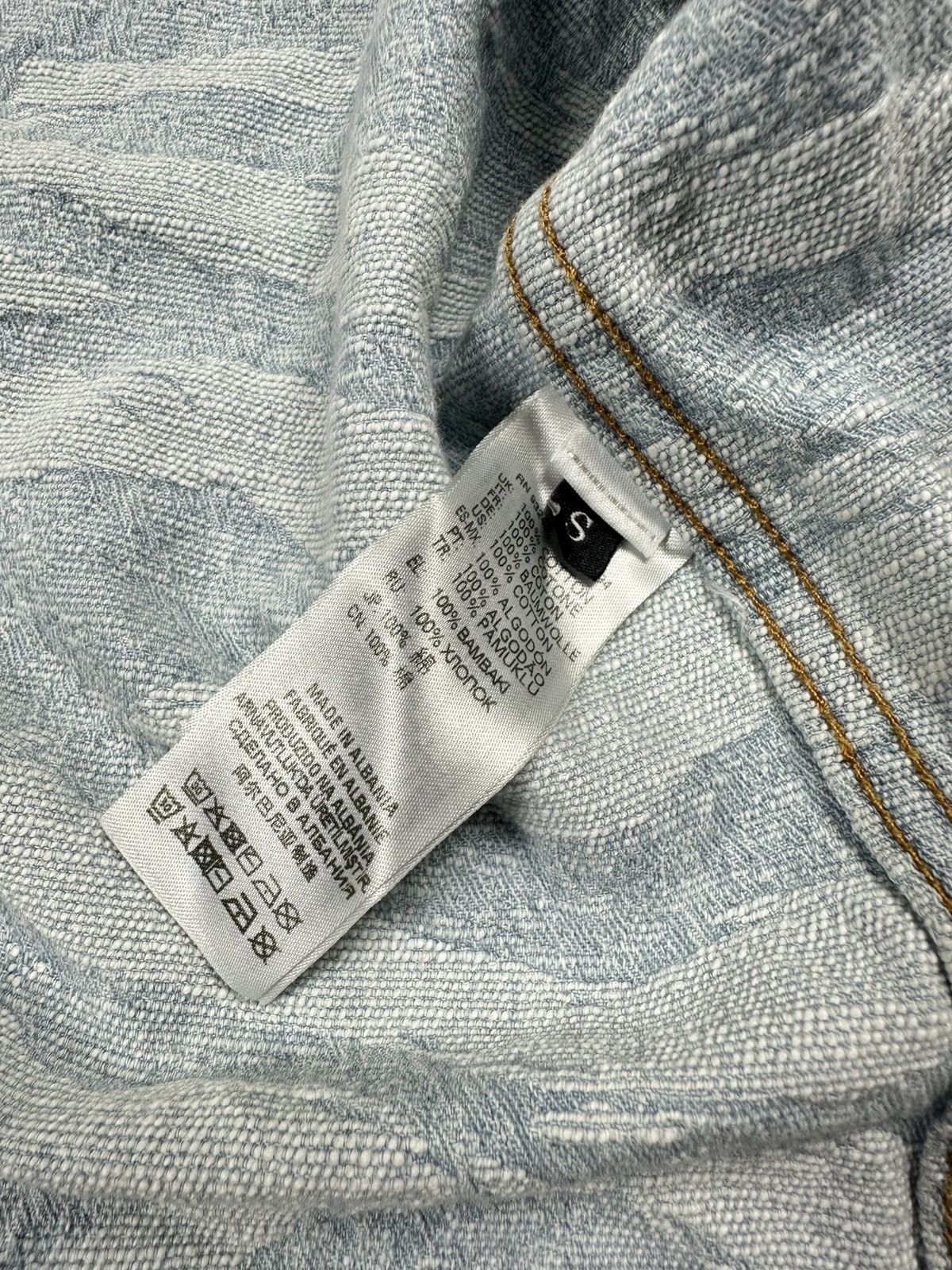 Diesel Diesel Wave Dirty Design Denim Jacket Size S Size US S / EU 44-46 / 1 - 10 Thumbnail