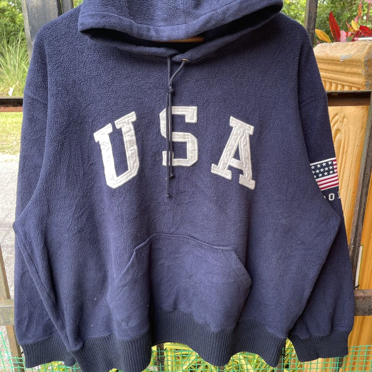 Polo Ralph Lauren 🔥Polo Sport Ralph Lauren USA Pullover Fleece Sweater Hoodie Size US XL / EU 56 / 4 - 5 Thumbnail