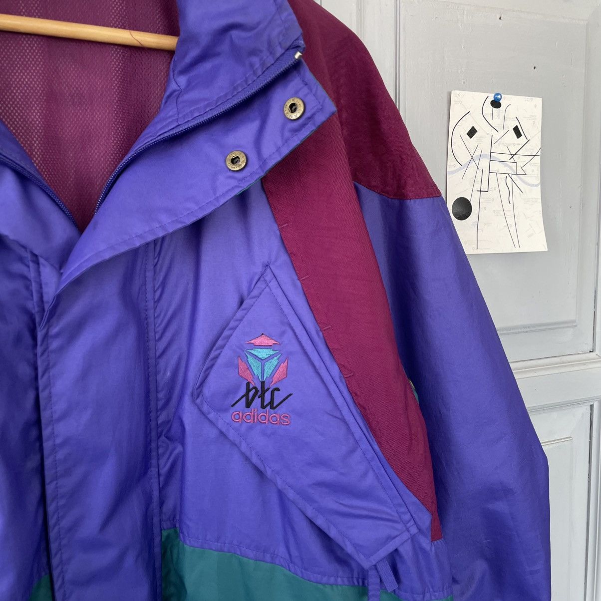 Adidas × Vintage Vintage Adidas BTC Retro Jacket Style Y2K Streetwear Size US M / EU 48-50 / 2 - 6 Thumbnail