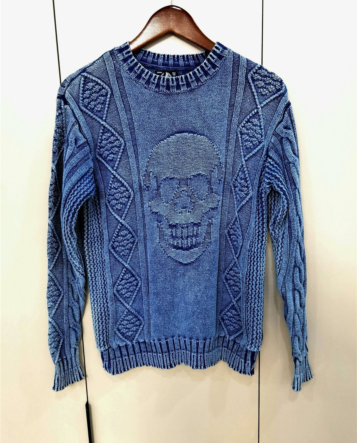 Hysteric Glamour Hysteric Glamour Vintage Indigo Skull Knit Size US M / EU 48-50 / 2 - 1 Thumbnail
