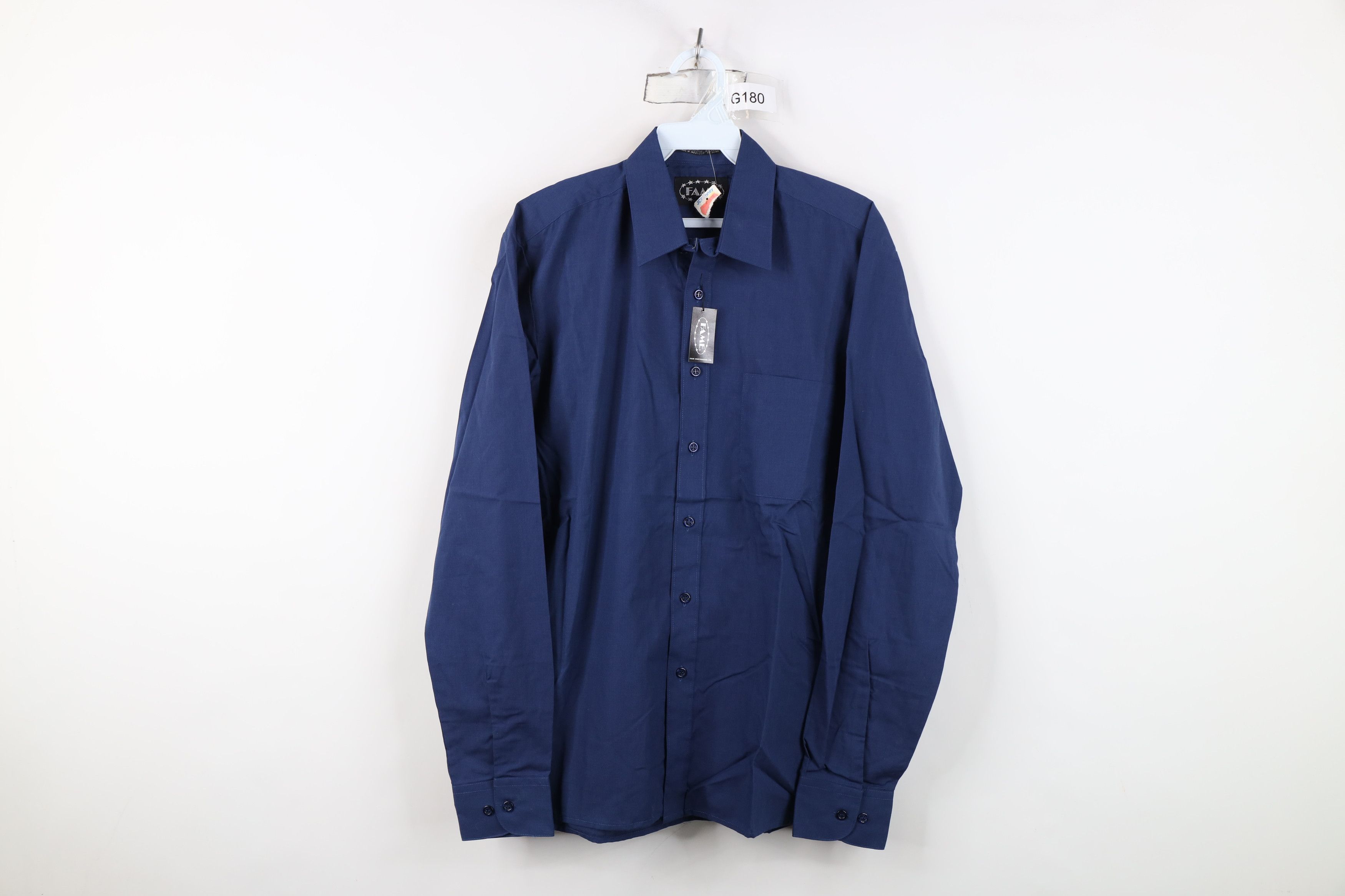 Vintage Deadstock Vintage 80s 90s Streetwear Button Shirt Blue Size US M / EU 48-50 / 2 - 1 Thumbnail