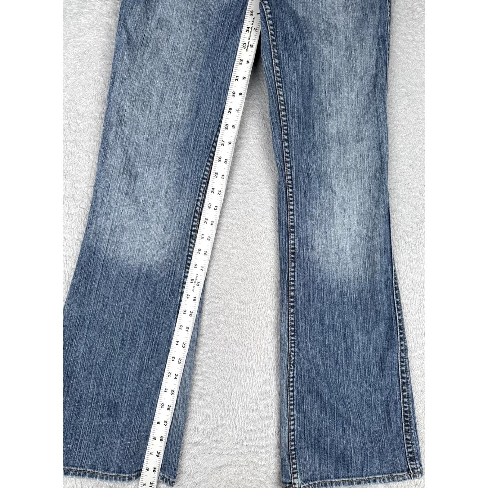 Silver Jeans Co. Silver Jeans Frances Womens Bootcut Jeans 30x31 Blue Wash Flare Stretch Denim Size 30" / US 8 / IT 44 - 7 Thumbnail