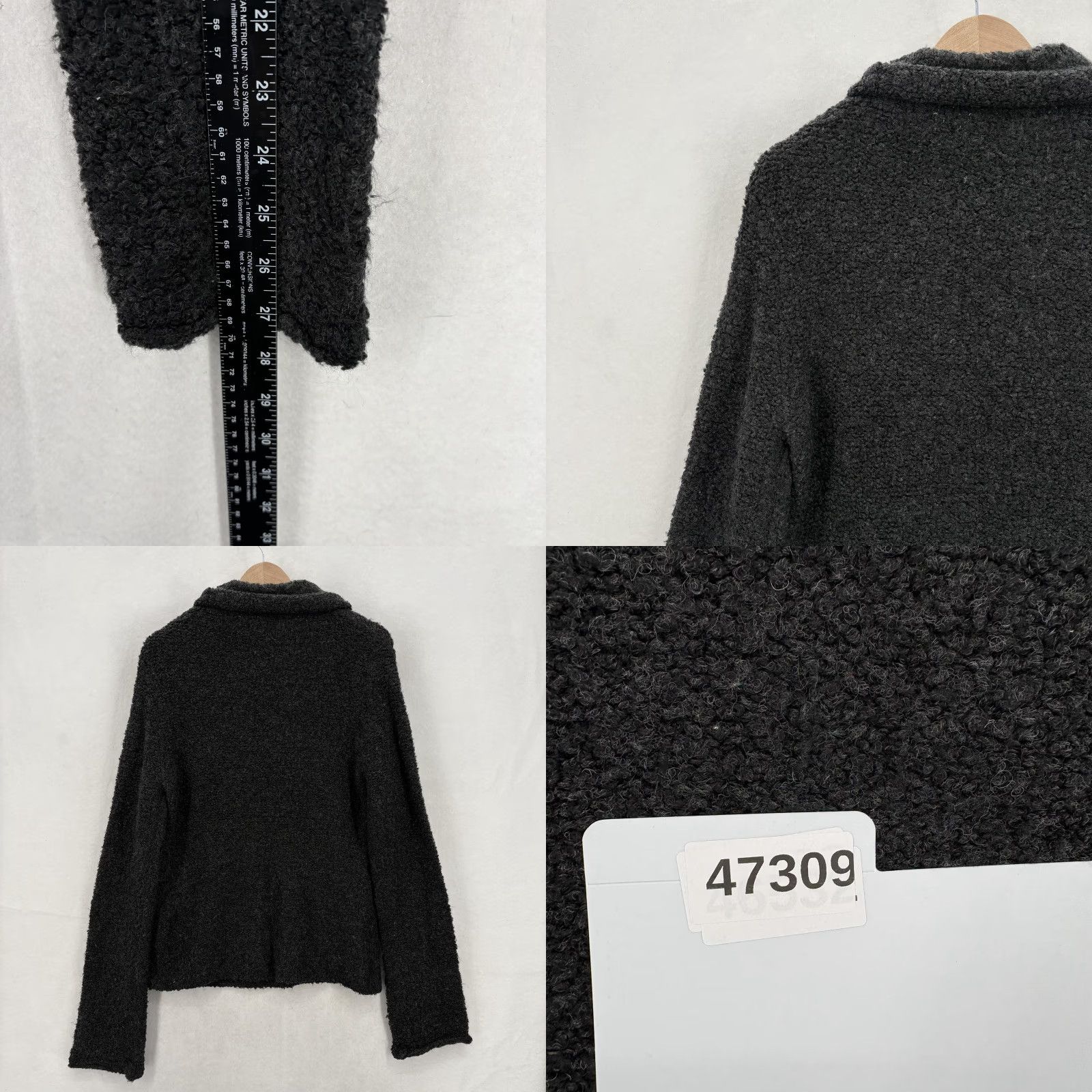 J.Crew VINTAGE J.CREW Sweater Womens Large Gray Boucle Cowl Neck Knit Pullover Wool Size L / US 10 / IT 46 - 8 Thumbnail