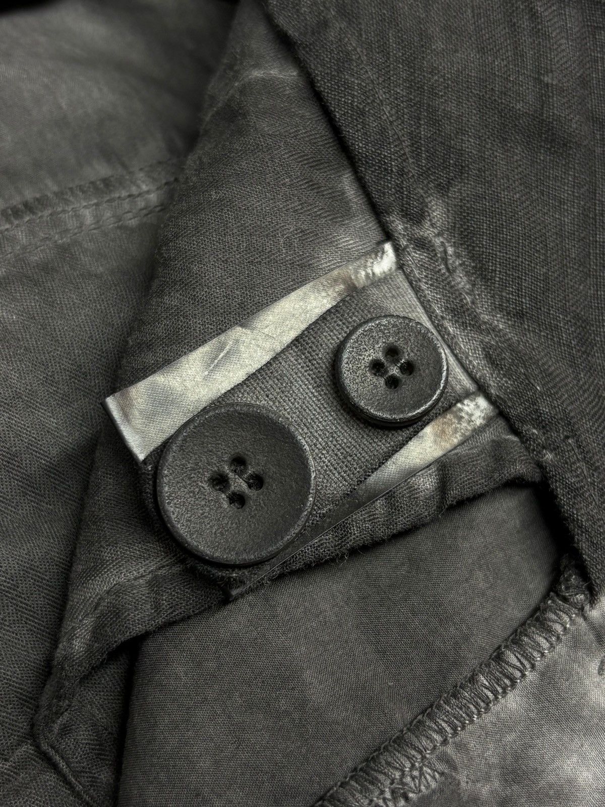 Transit Uomo Transit Uomo Dark Grey Charcoal Cotton Linen Pants Rare Size US 28 / EU 44 - 16 Thumbnail